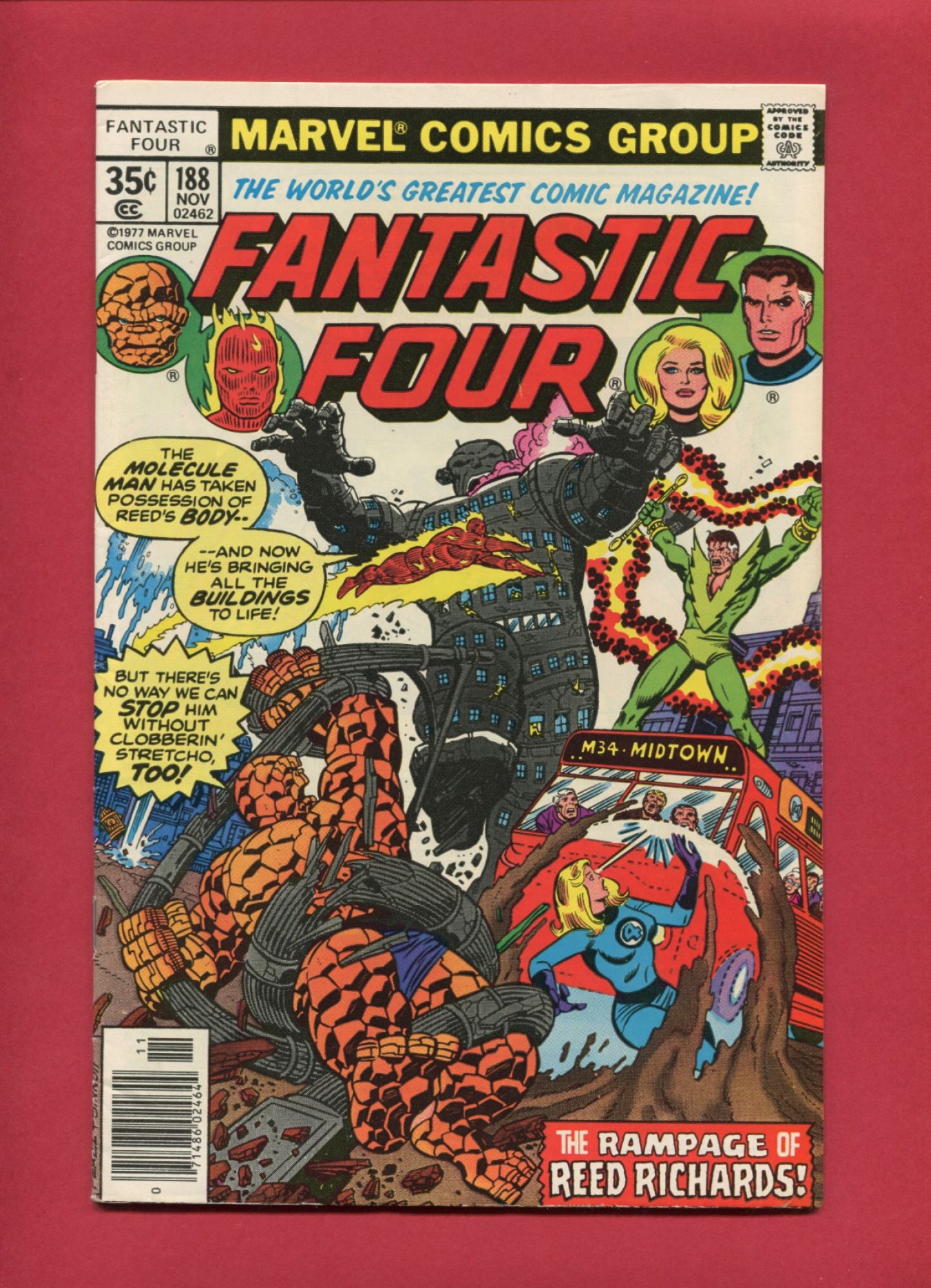 Fantastic Four #188, Nov 1977, 7.5 VF-
