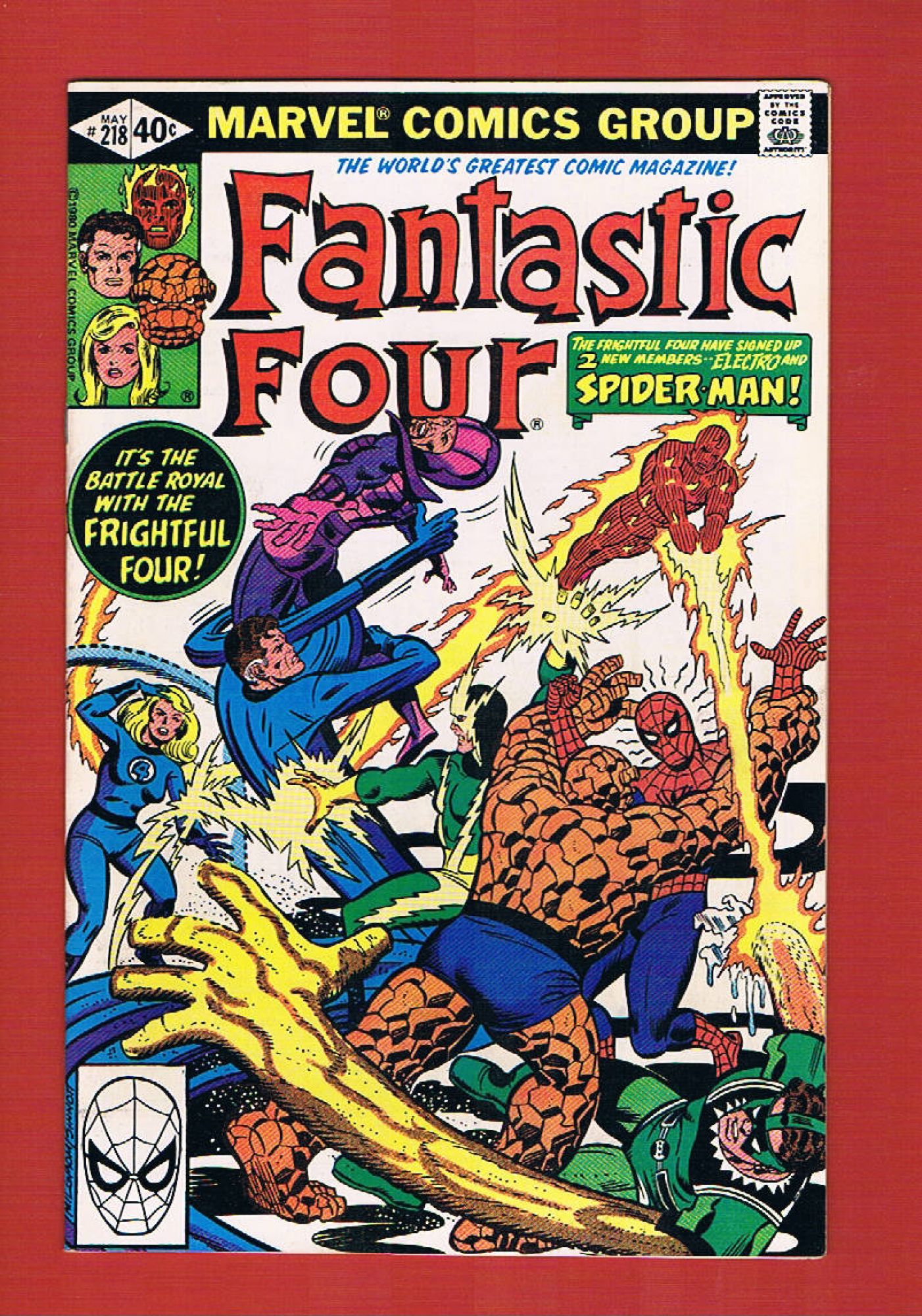 Fantastic Four #218, May 1980, 9.2 NM-