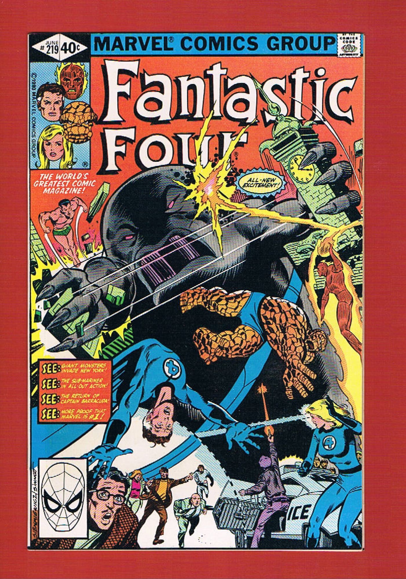 Fantastic Four #219, Jun 1980, 9.2 NM-