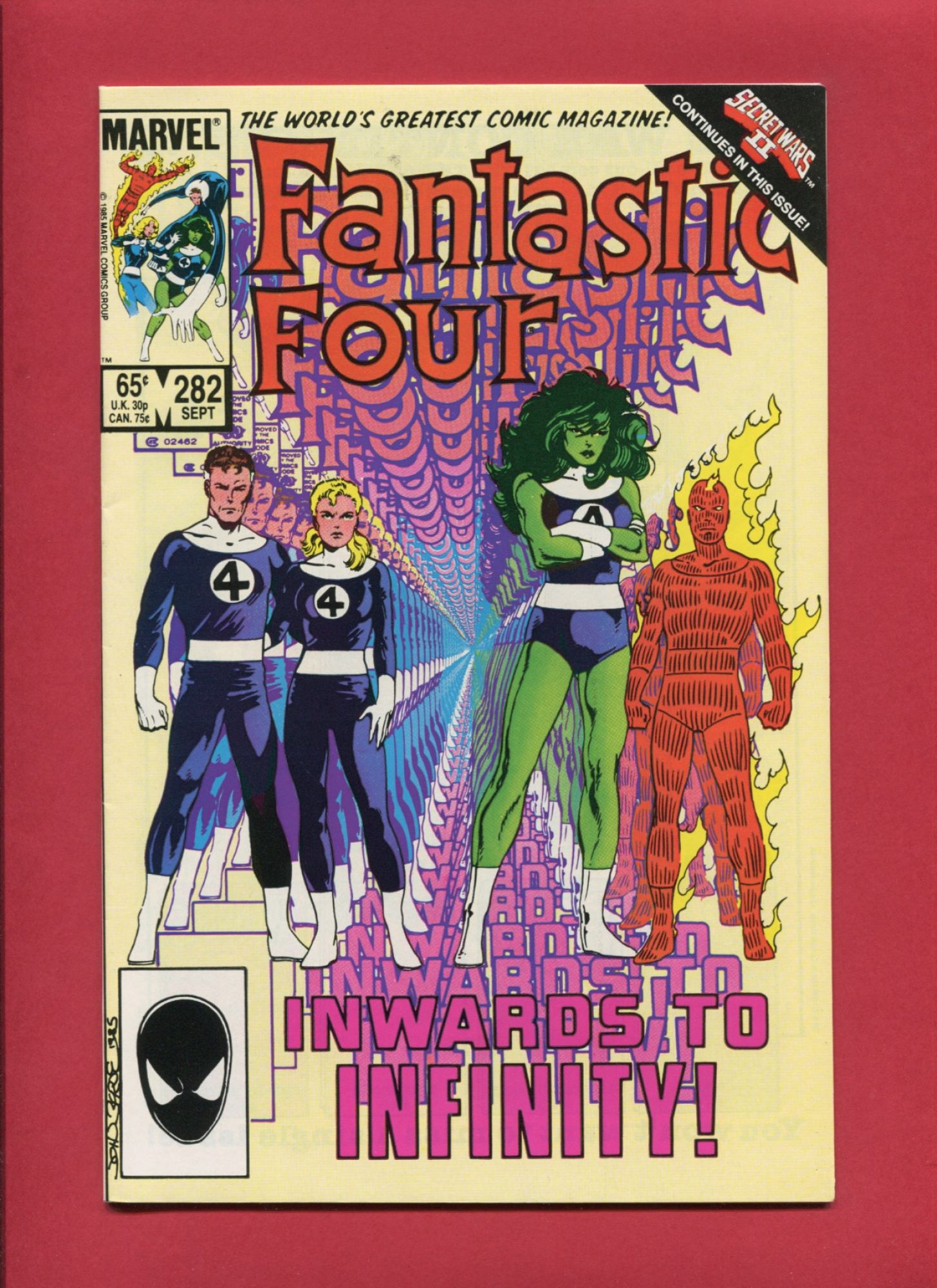 Fantastic Four #282, Sep 1985, 9.2 NM-