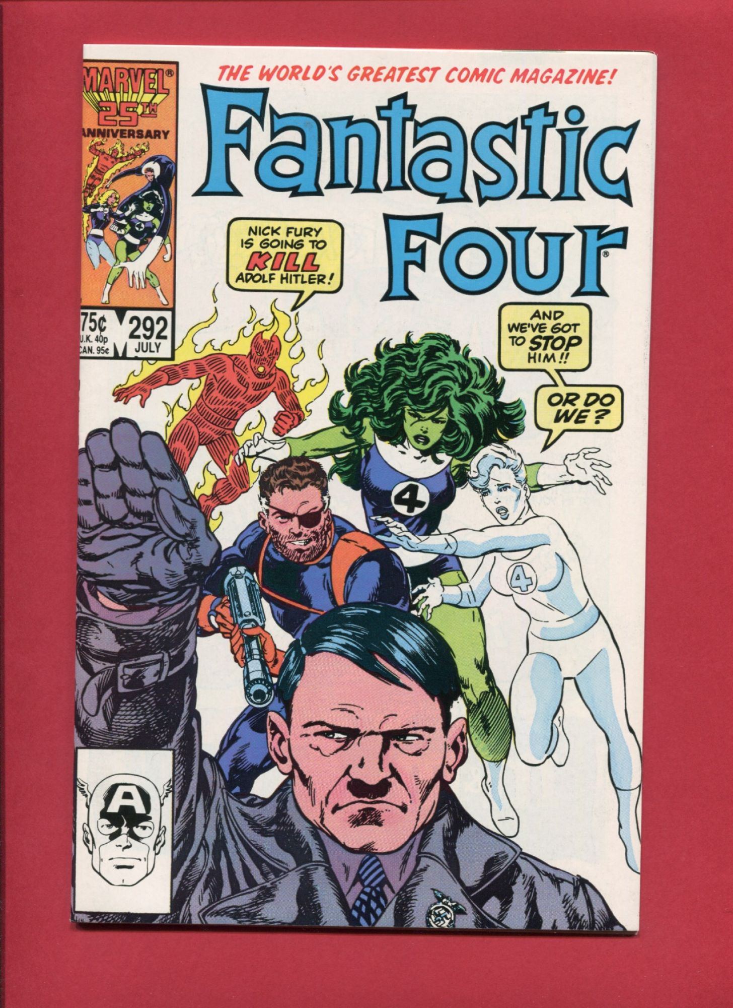 Fantastic Four #292, Jul 1986, 9.2 NM-