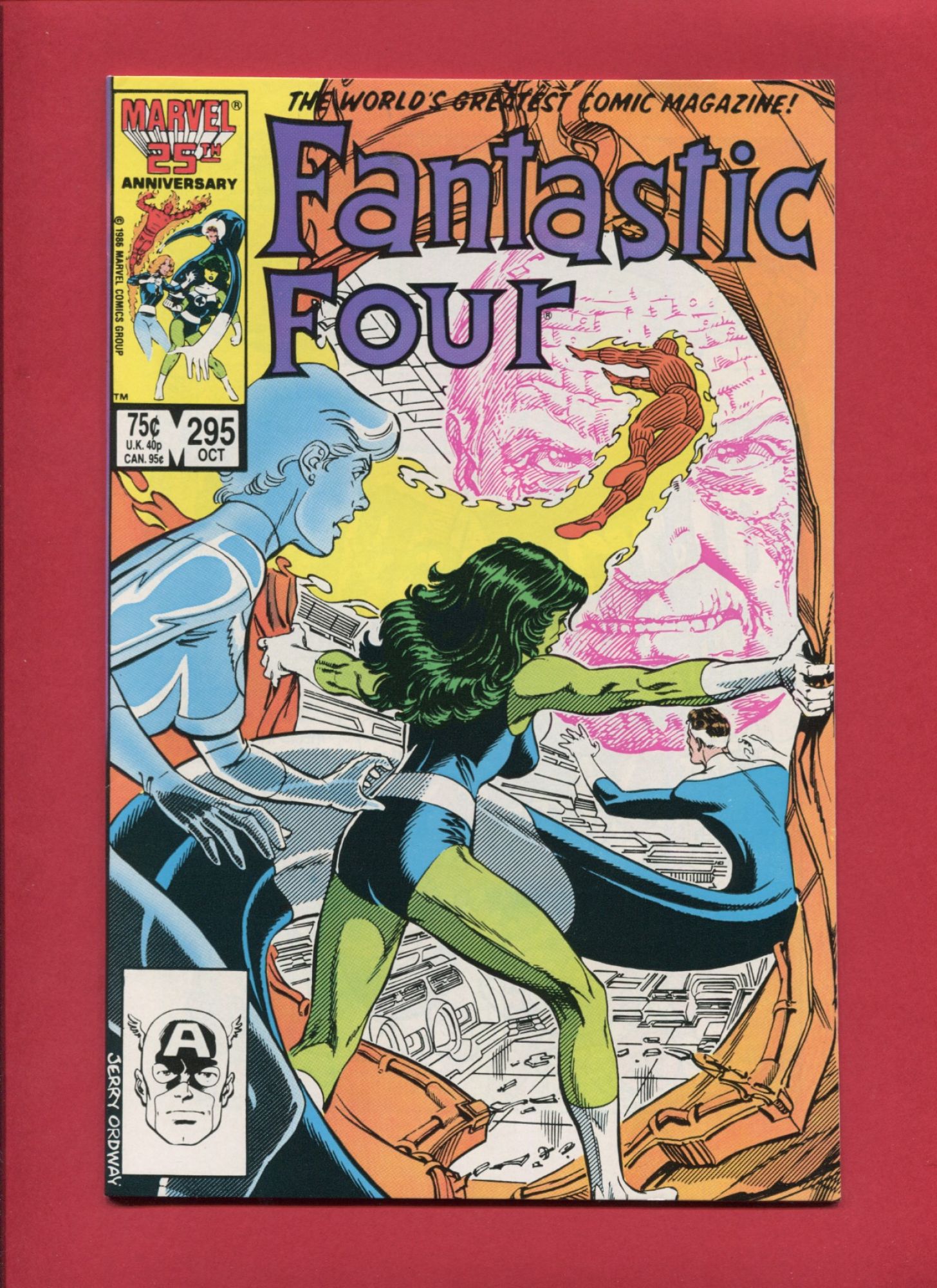 Fantastic Four #295, Oct 1986, 9.2 NM-