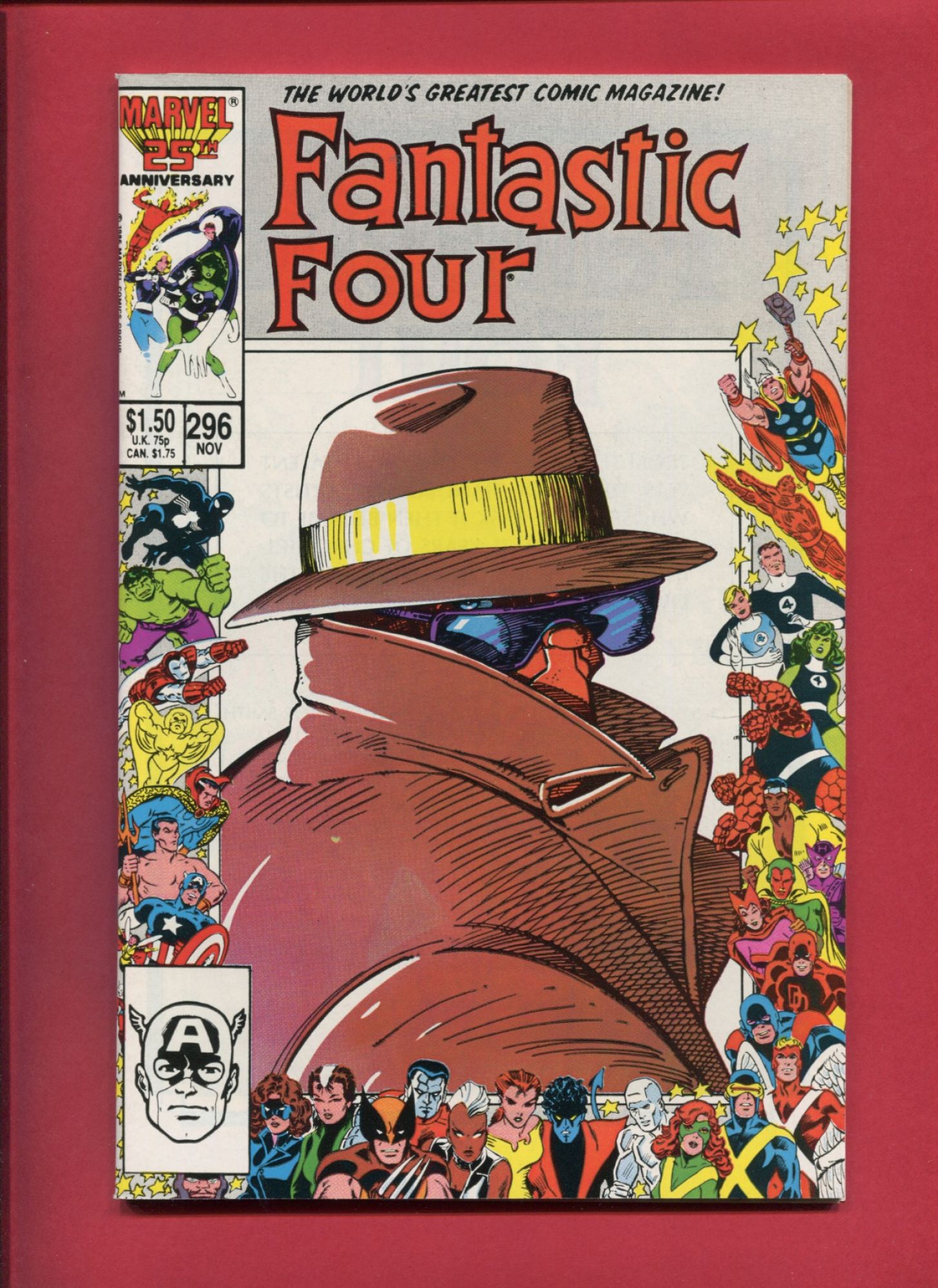 Fantastic Four #296, Nov 1986, 9.2 NM-
