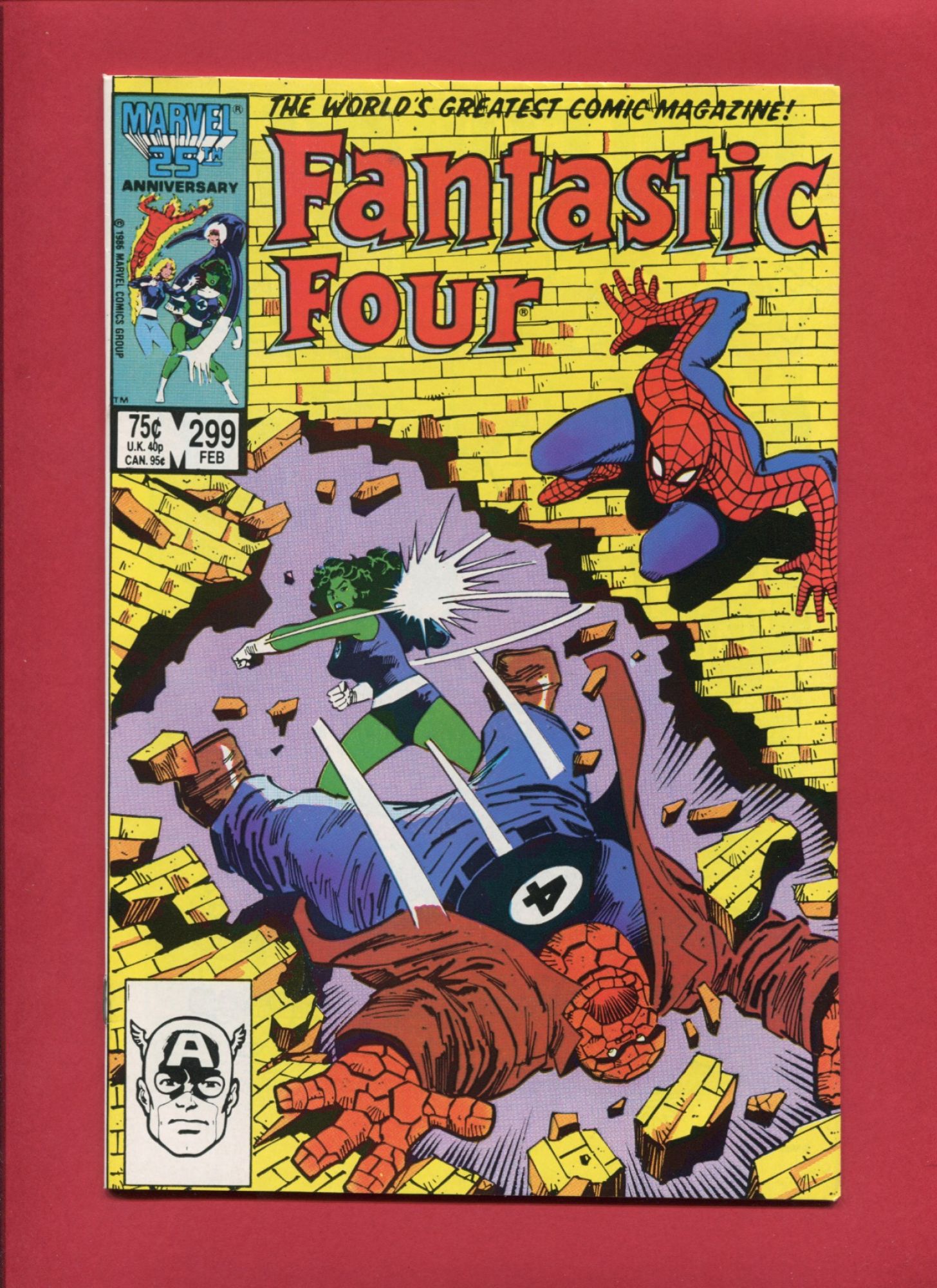 Fantastic Four #299, Feb 1987, 9.2 NM-