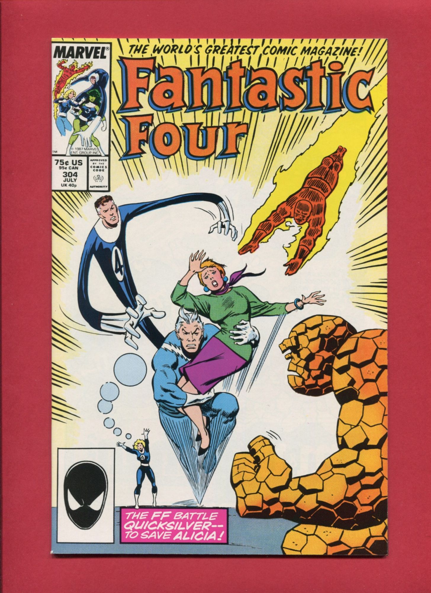 Fantastic Four #304, Jul 1987, 9.2 NM-