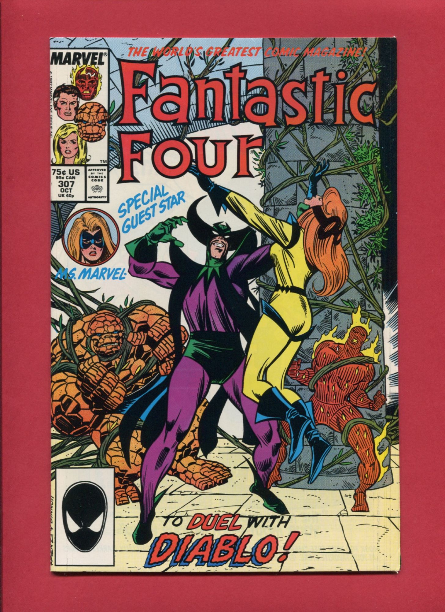 Fantastic Four #307, Oct 1987, 7.5 VF-