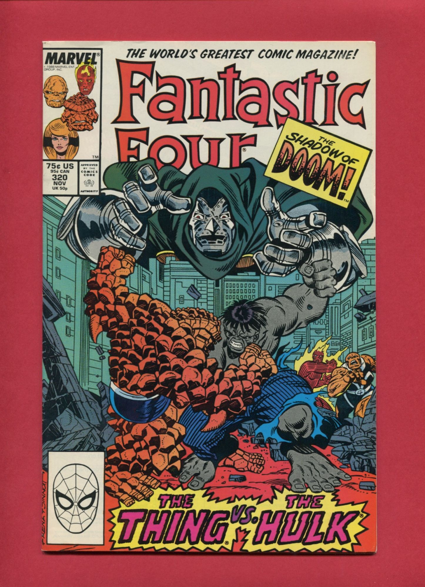 Fantastic Four #320, Nov 1988, 7.5 VF-