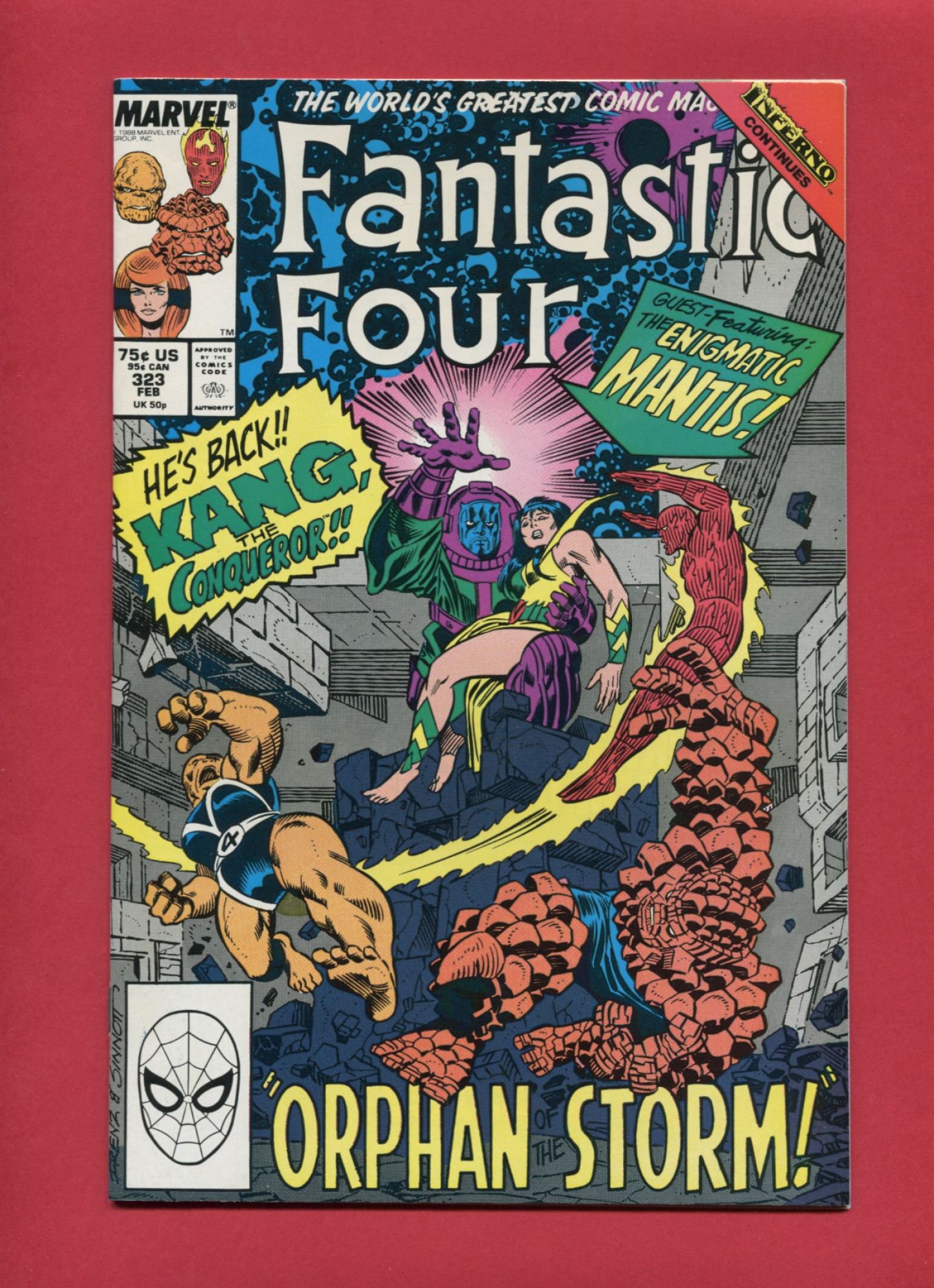 Fantastic Four #323, Feb 1989, 9.2 NM-