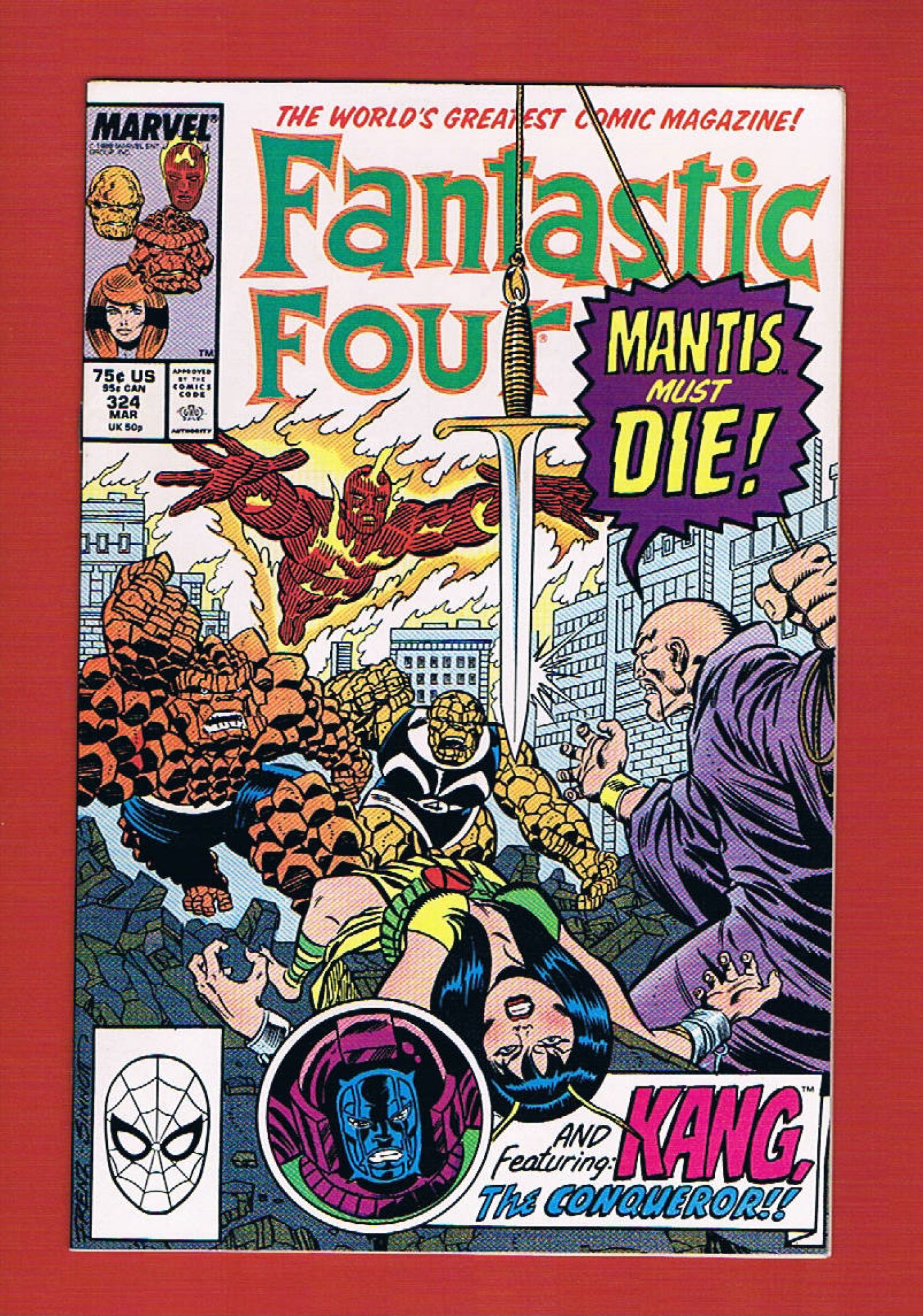 Fantastic Four #324, Mar 1989, 9.0 VF/NM
