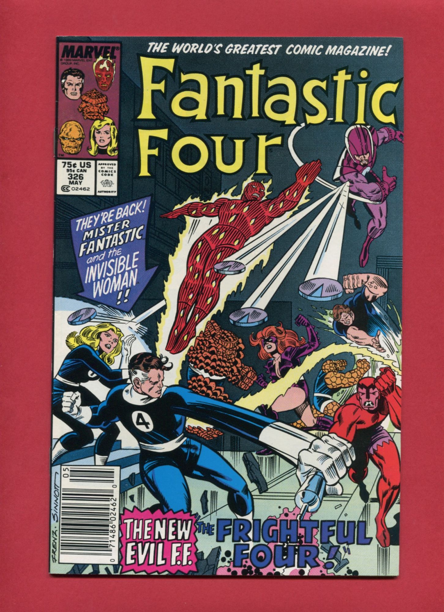 Fantastic Four #326, May 1989, 9.2 NM-