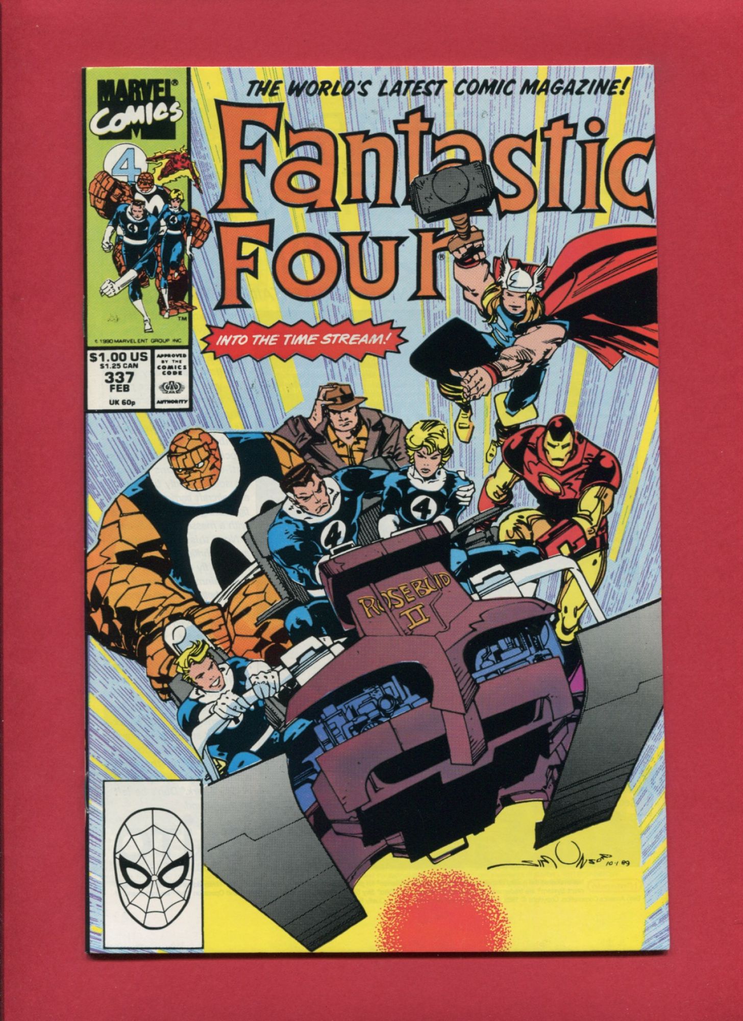Fantastic Four #337, Feb 1990, 9.2 NM-