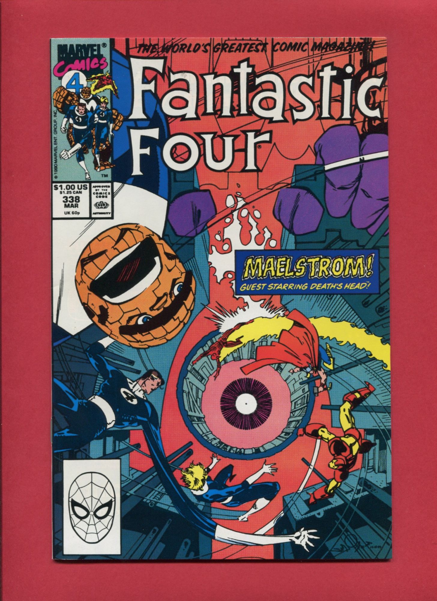 Fantastic Four #338, Mar 1990, 9.2 NM-