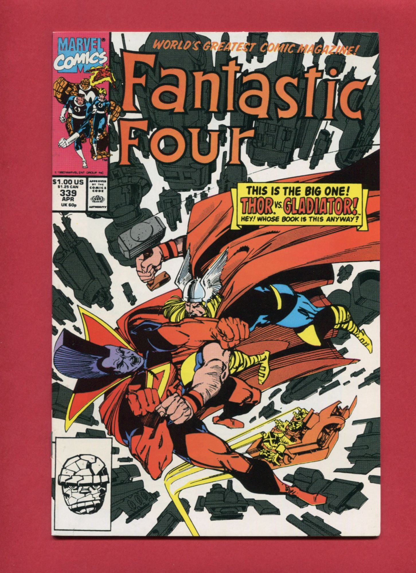 Fantastic Four #339, Apr 1990, 9.2 NM-