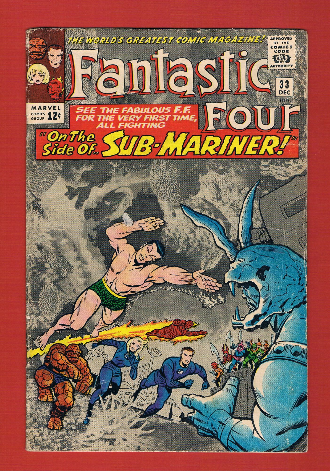 Fantastic Four #33, Dec 1964, 3.5 VG-