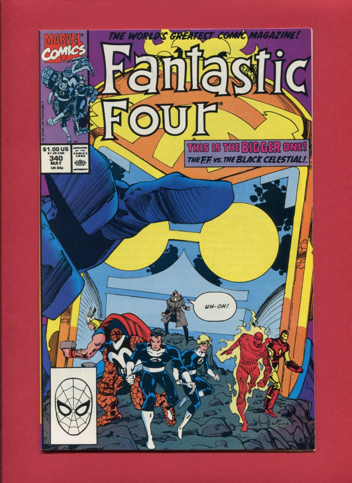 Fantastic Four #340, May 1990, 9.2 NM-