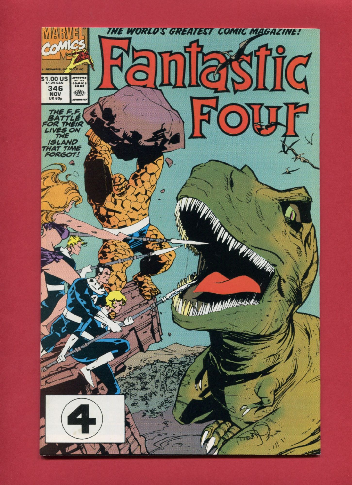 Fantastic Four #346, Nov 1990, 9.2 NM-