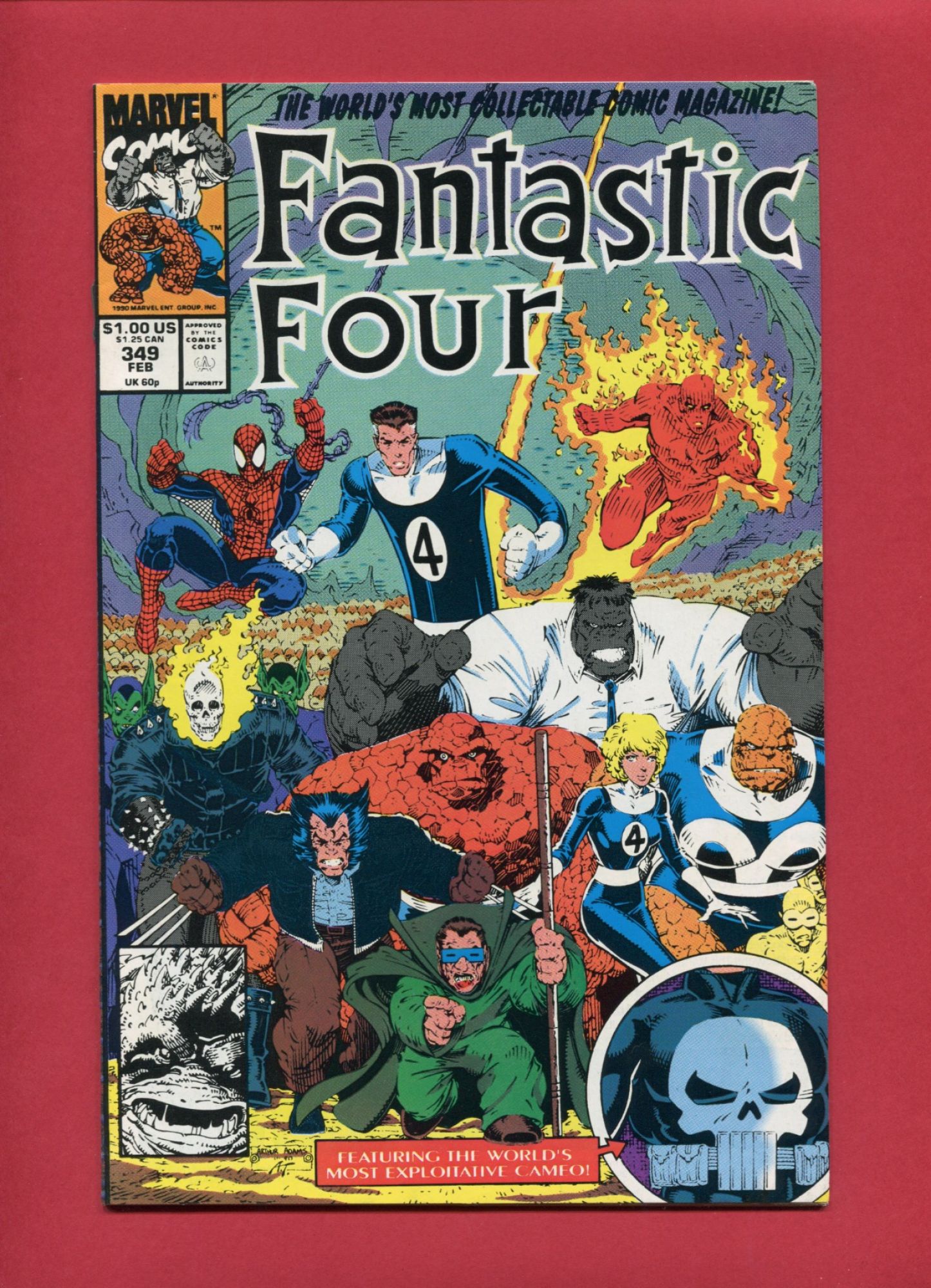 Fantastic Four #349, Feb 1991, 9.2 NM-
