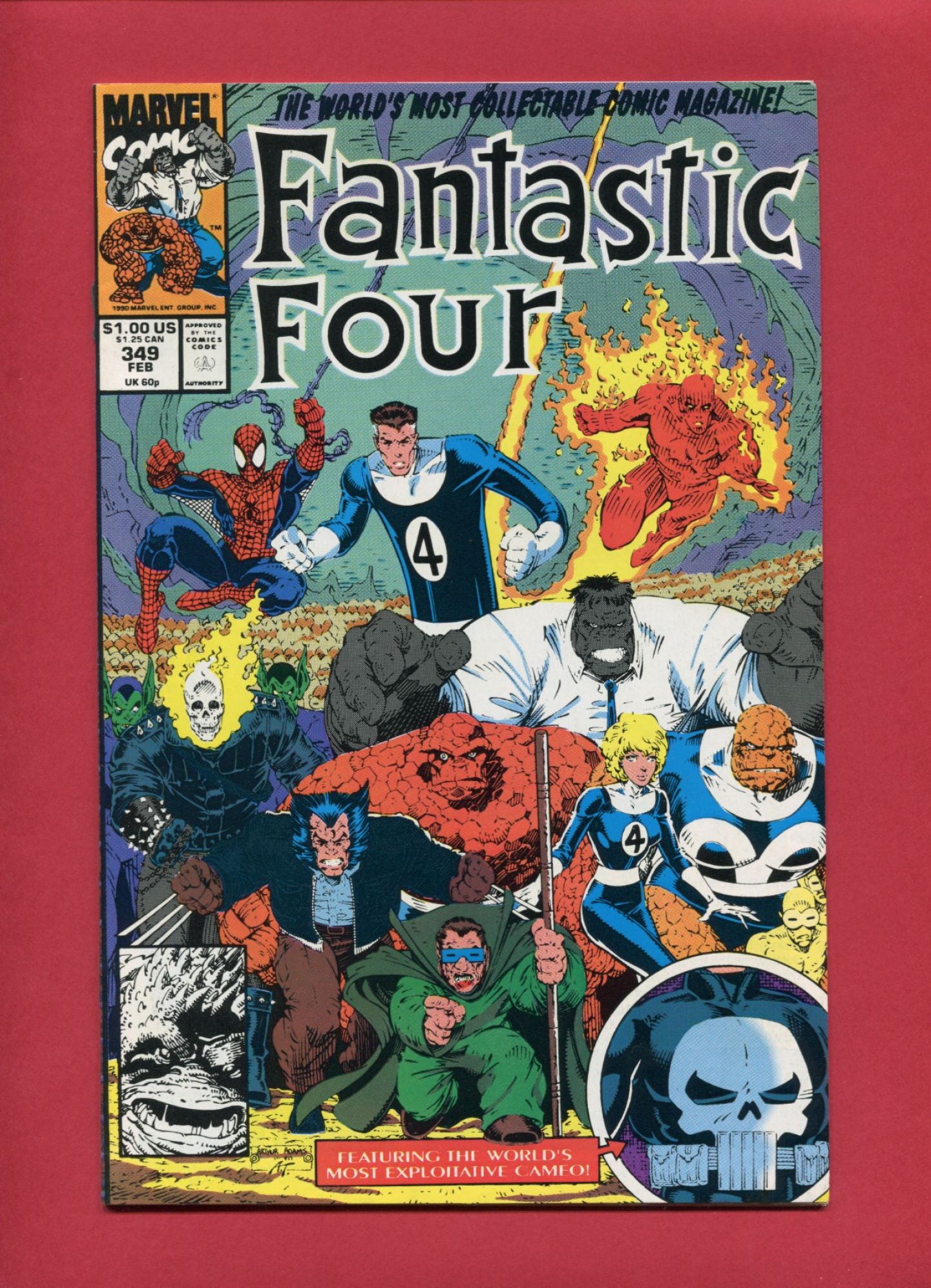 Fantastic Four #349, Feb 1991, 9.2 NM-