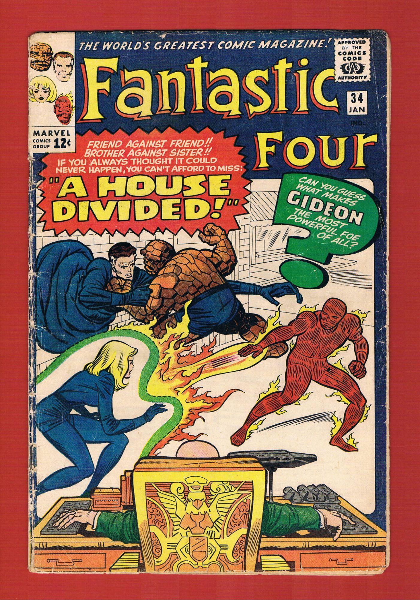 Fantastic Four #34, Jan 1965, 2.5 GD+