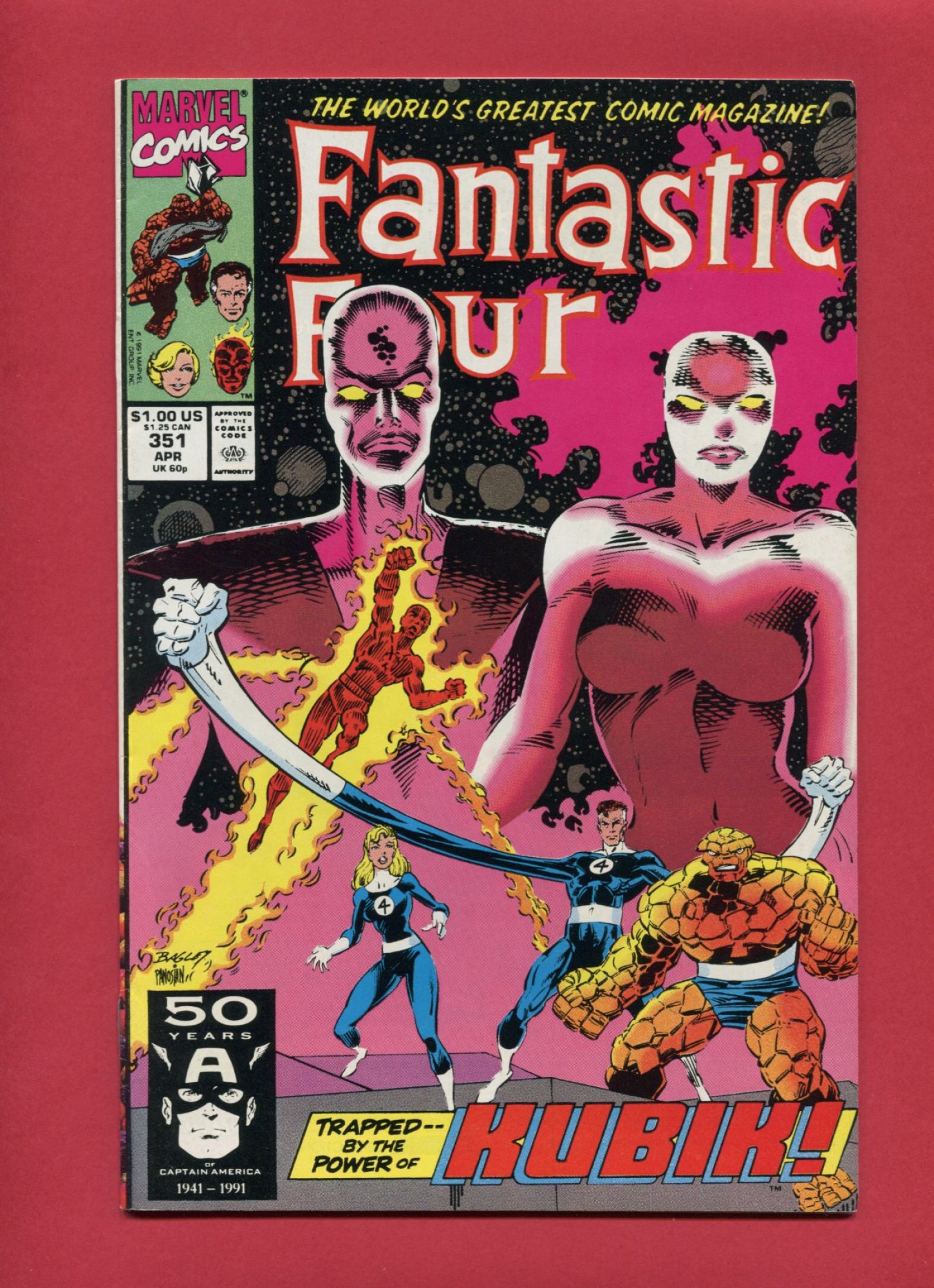 Fantastic Four #351, Apr 1991, 8.0 VF