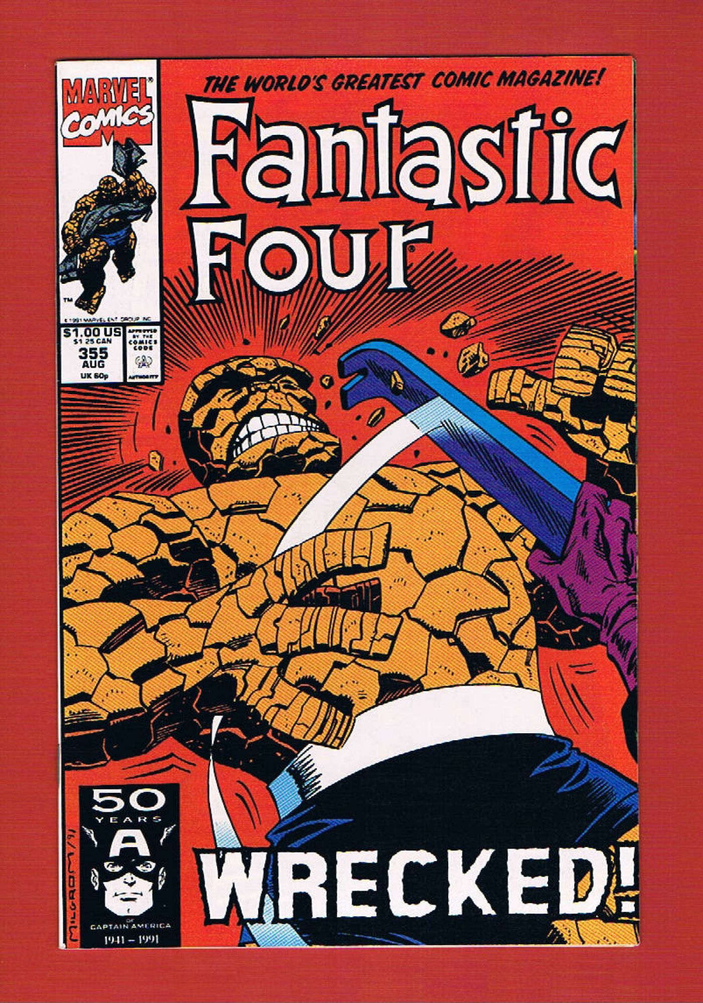 Fantastic Four #355, Aug 1991, 9.0 VF/NM
