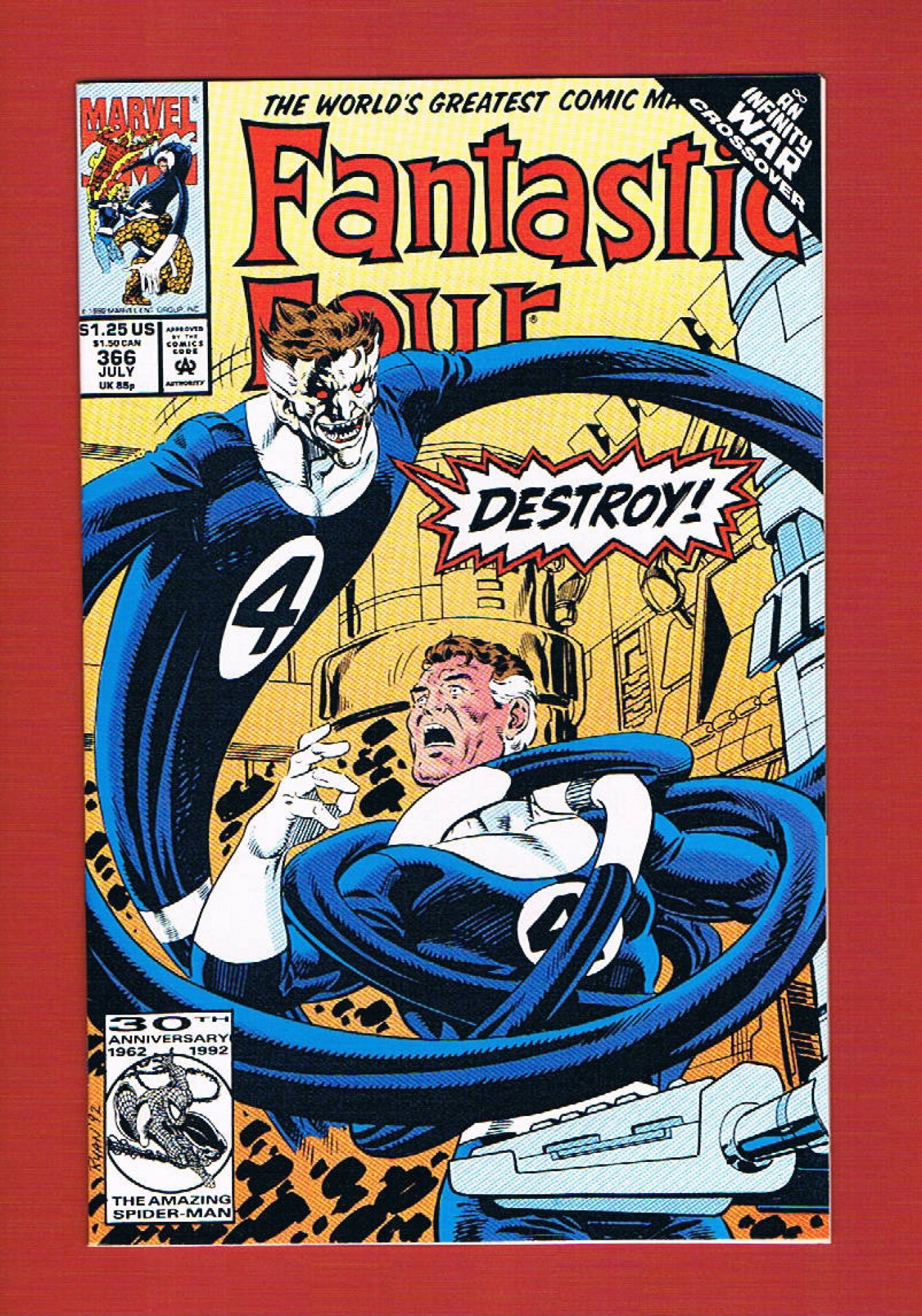 Fantastic Four #366, Jul 1992, 9.0 VF/NM