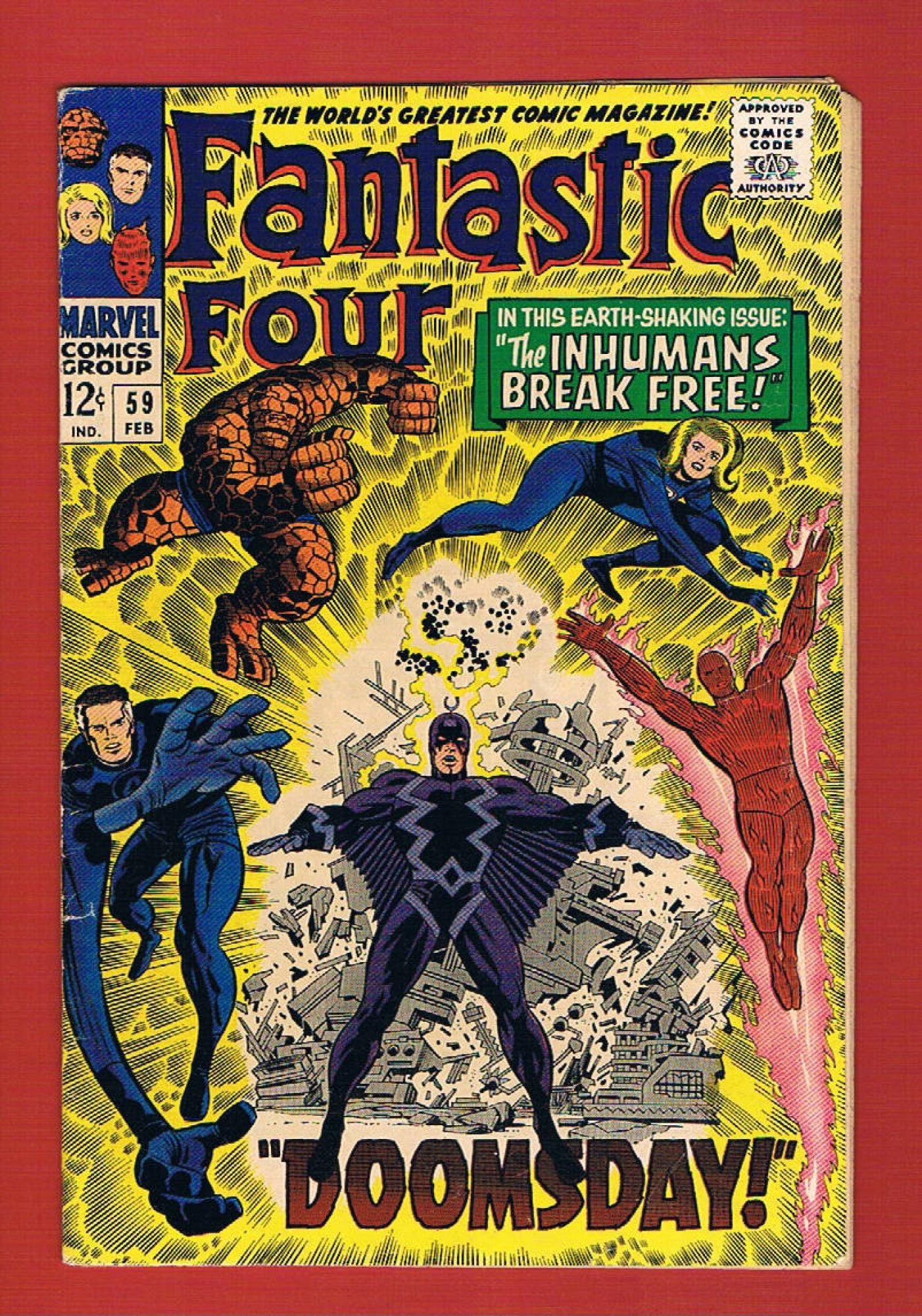 Fantastic Four #59, Feb 1967, 4.5 VG+