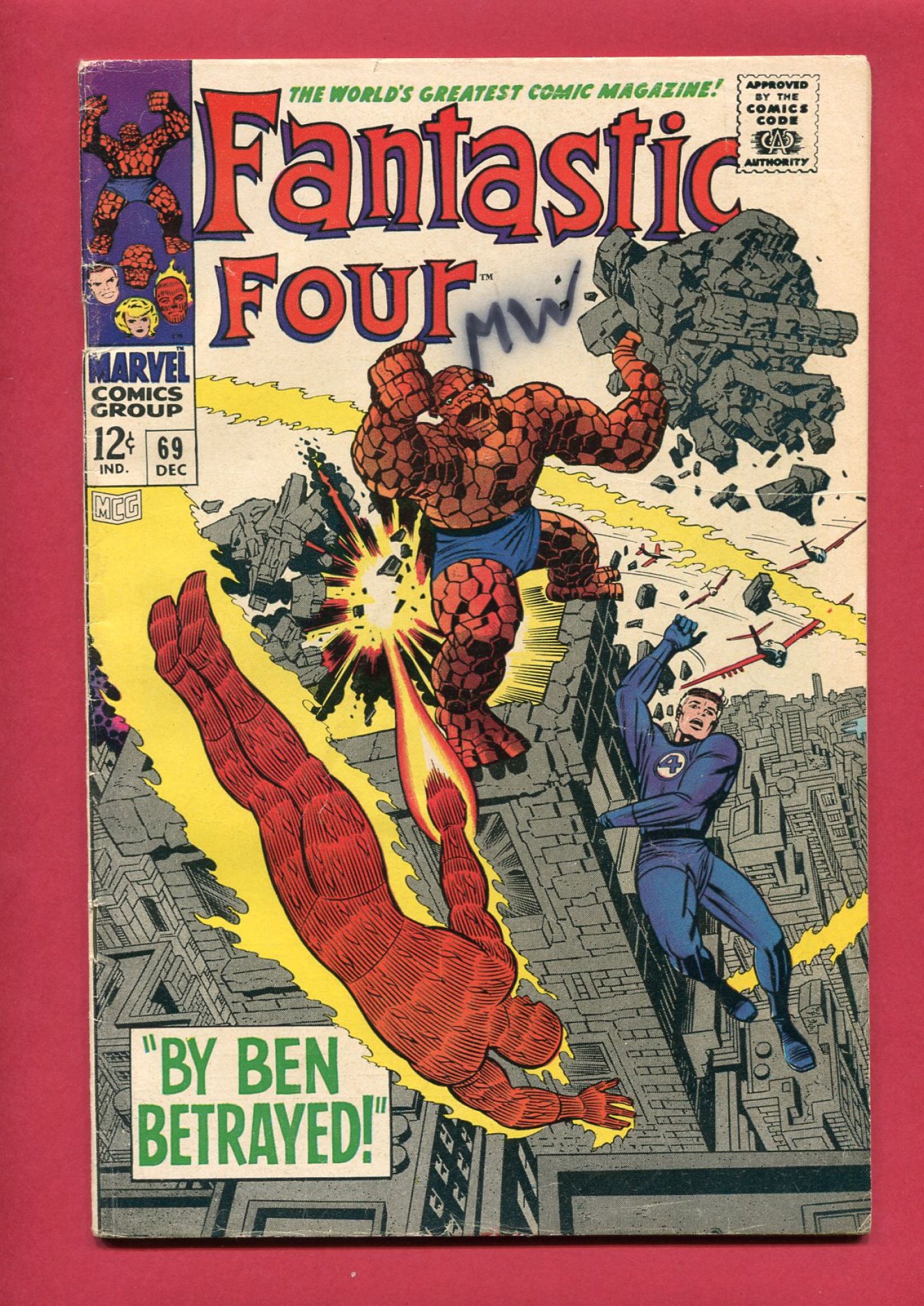 Fantastic Four #69, Dec 1967, 4.5 VG+