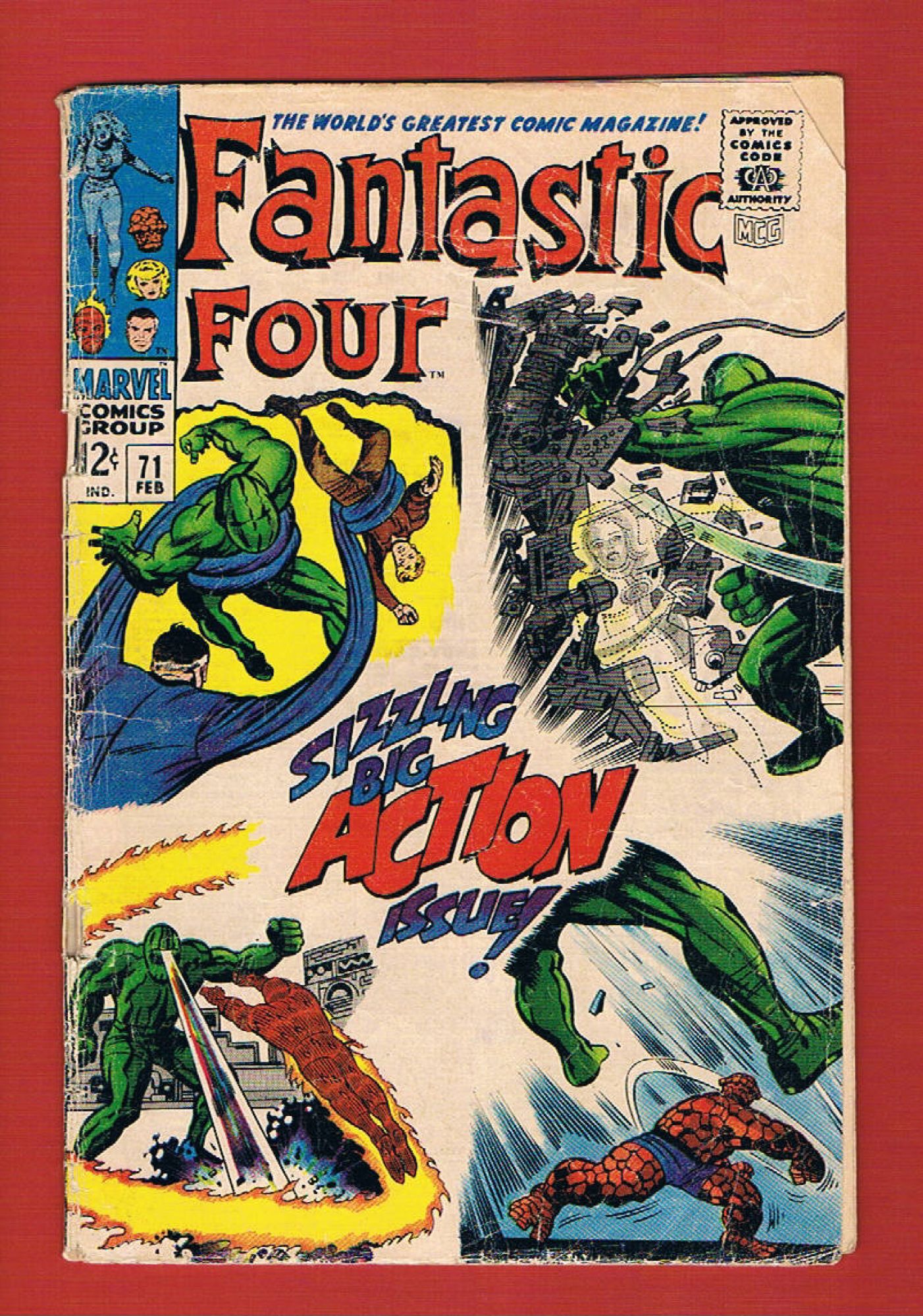 Fantastic Four #71, Feb 1968, 2.5 GD+