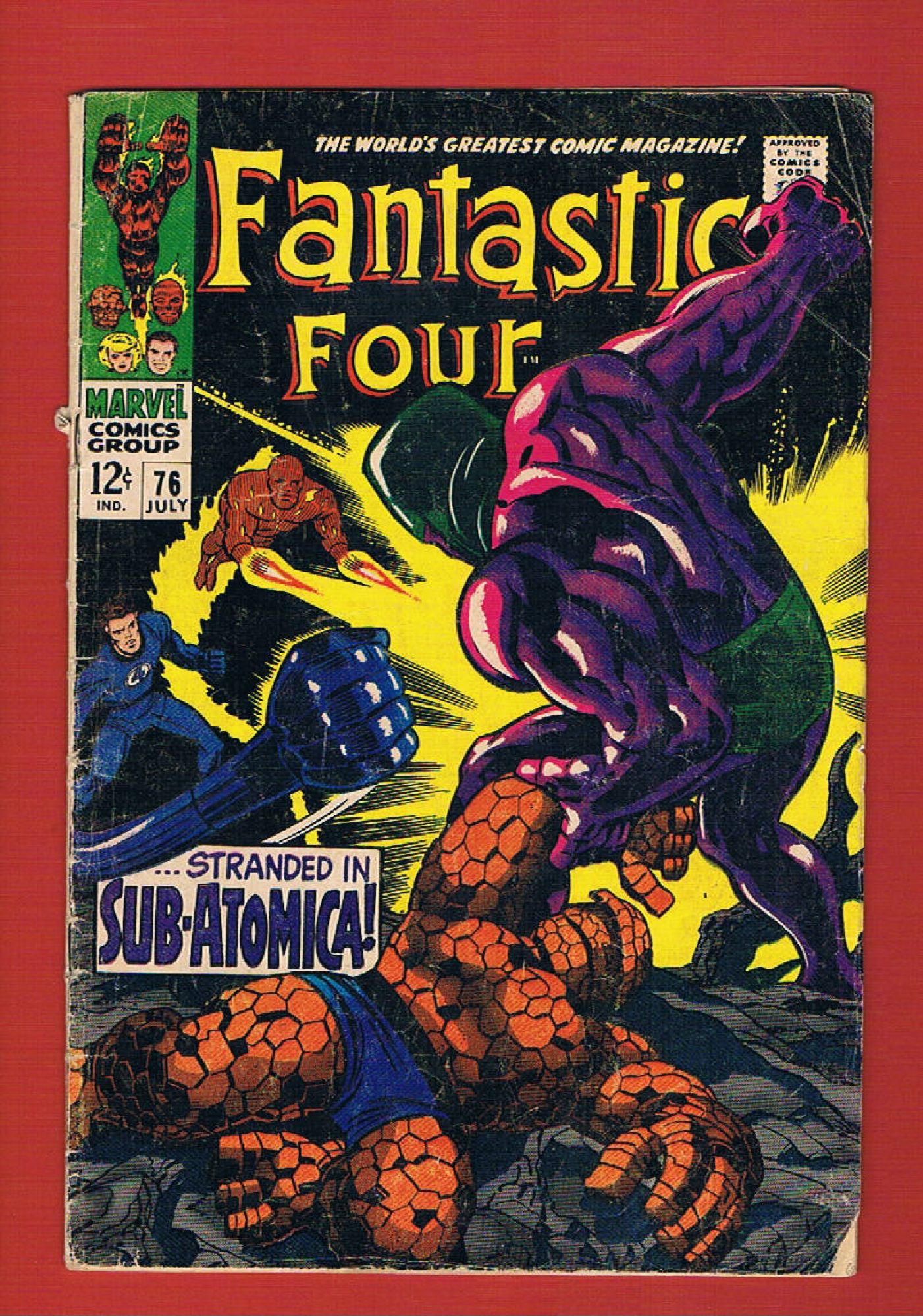 Fantastic Four #76, Jul 1968, 3.0 GD/VG