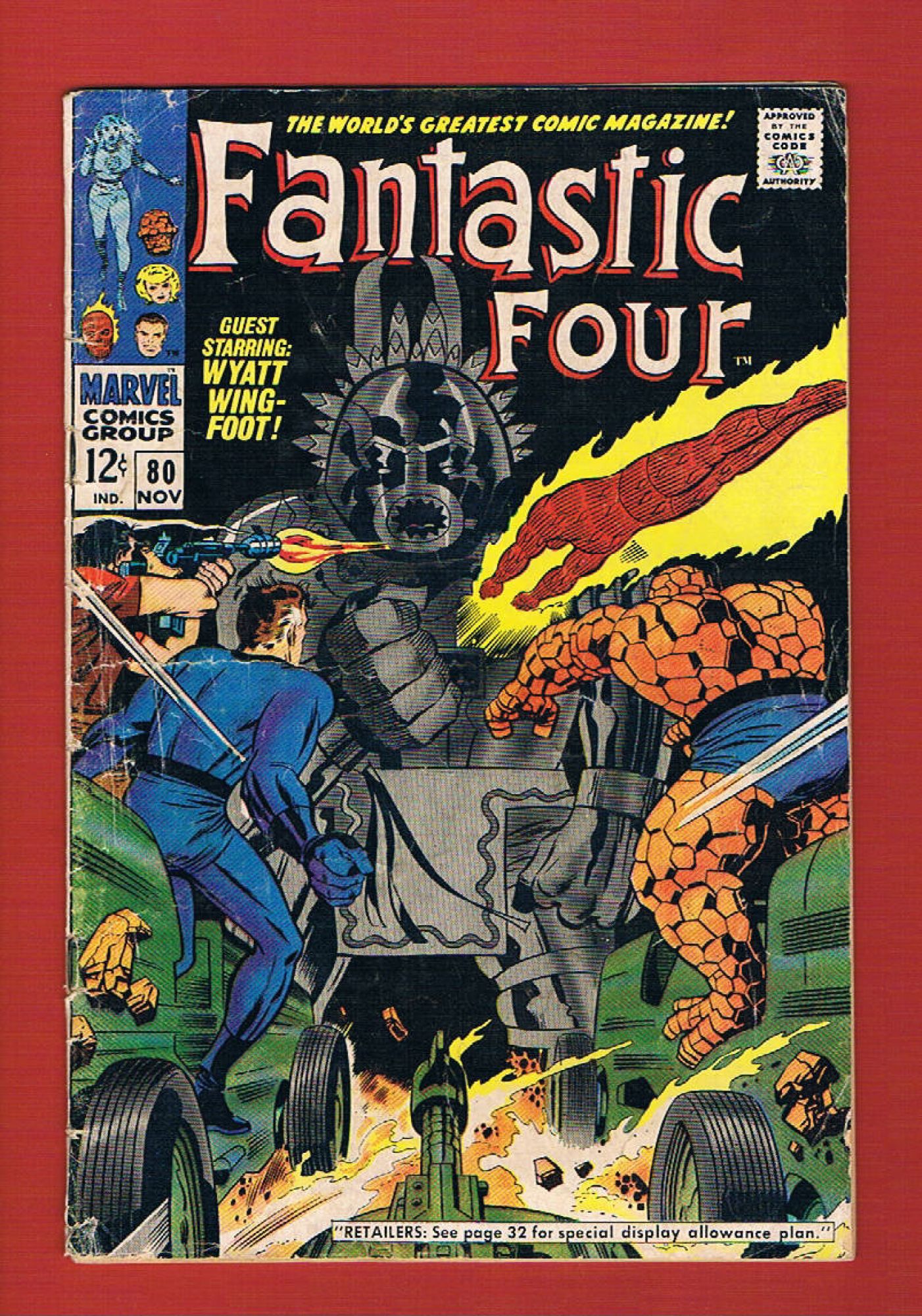 Fantastic Four #80, Nov 1968, 3.0 GD/VG