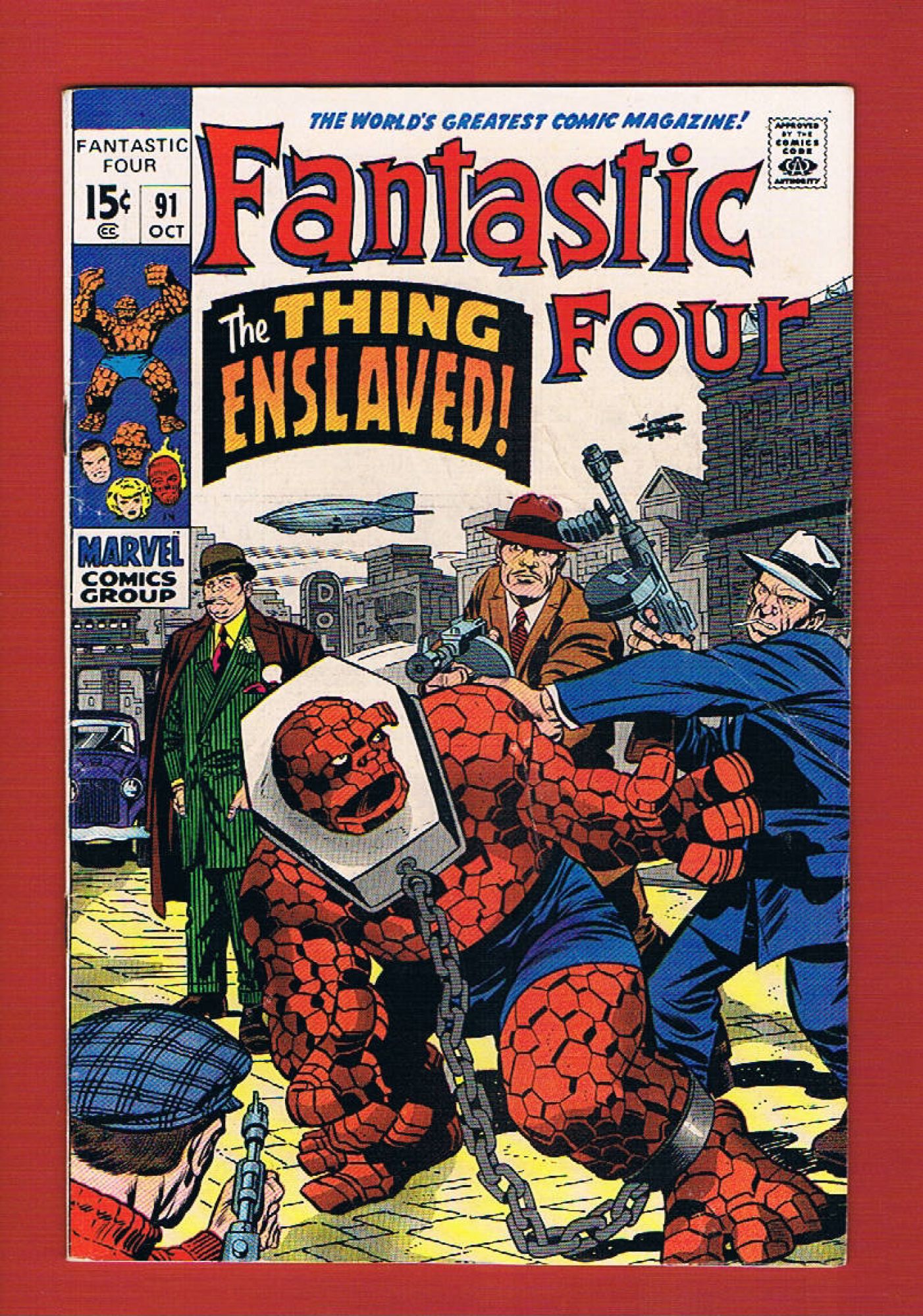 Fantastic Four #91, Oct 1969, 5.0 VG/FN