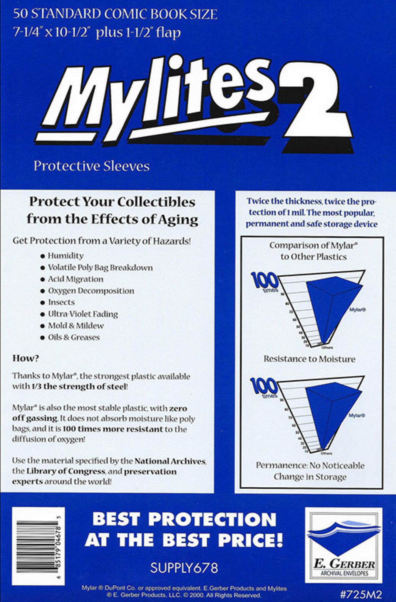 Mylites 2, Silver/Bronze Age/Standard (184x267mm) Pack-50