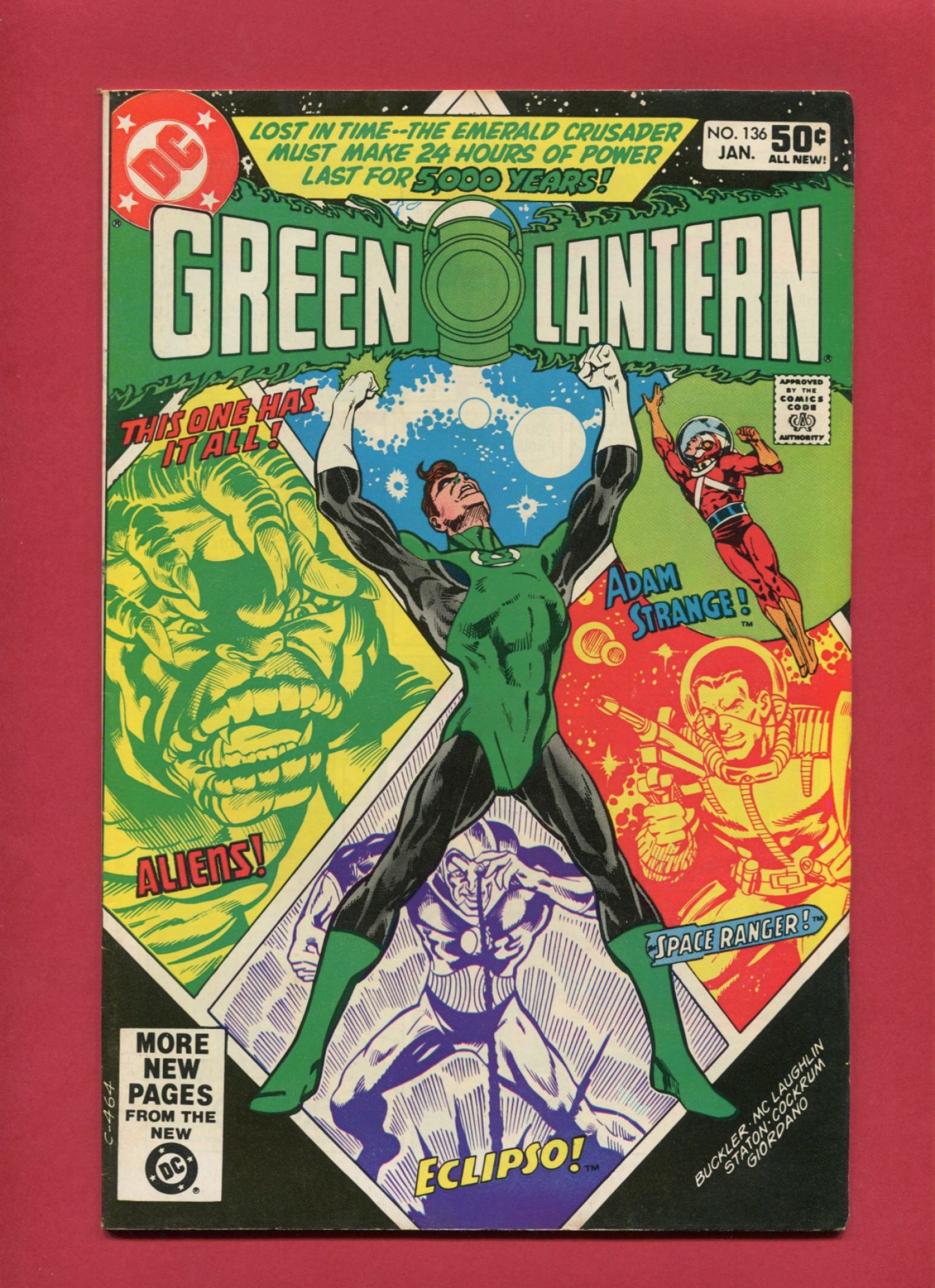 Green Lantern, #136, Jan 1981, 8.0 VF