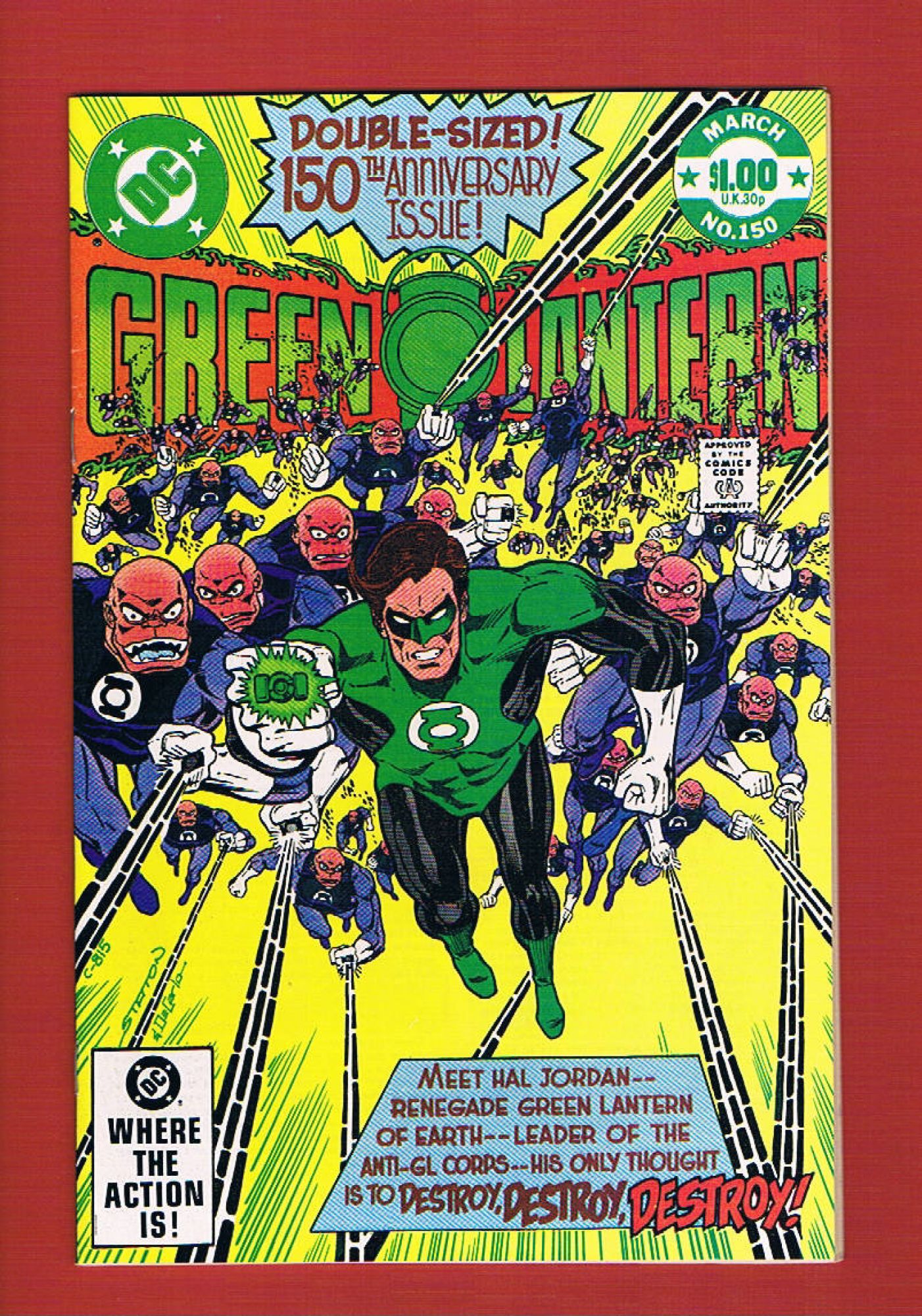 Green Lantern #150, Mar 1982, 9.2 NM-