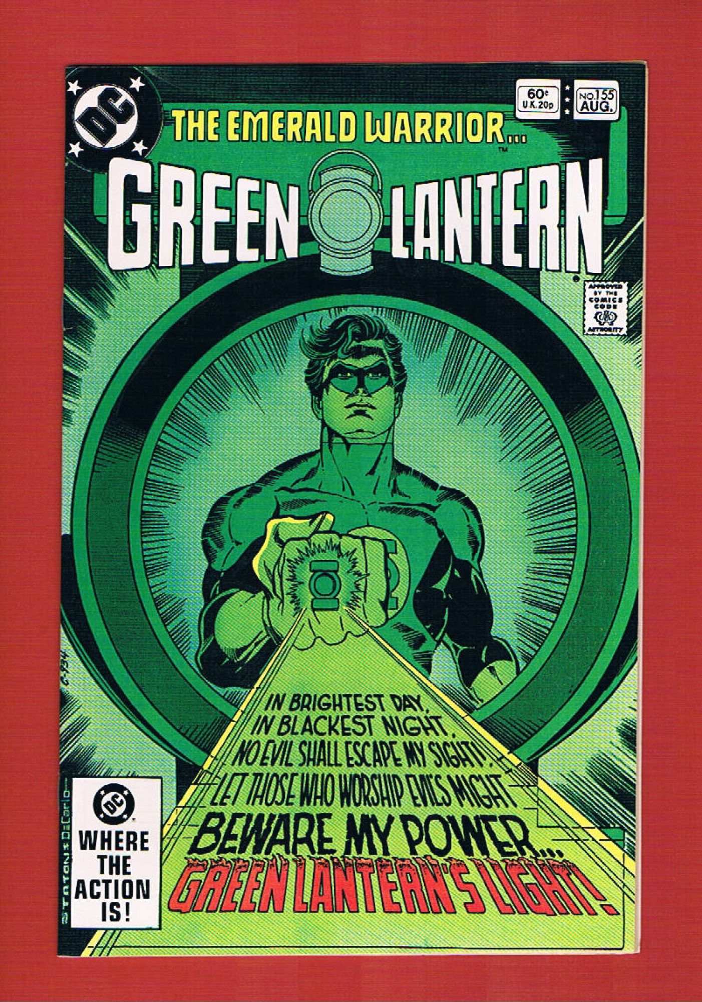 Green Lantern #155, Aug 1982, 9.2 NM-