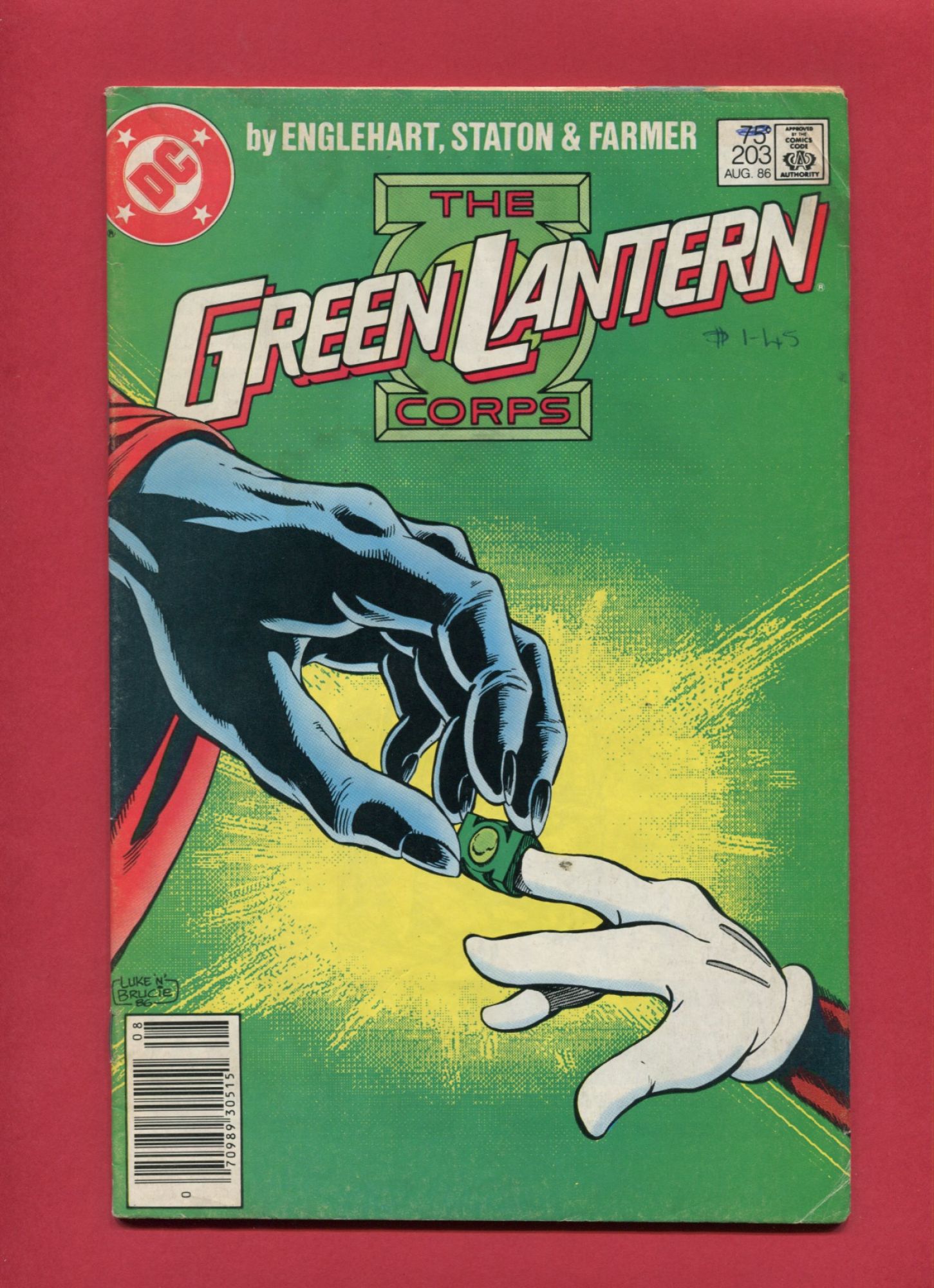 Green Lantern #203, Aug 1986, 4.0 VG