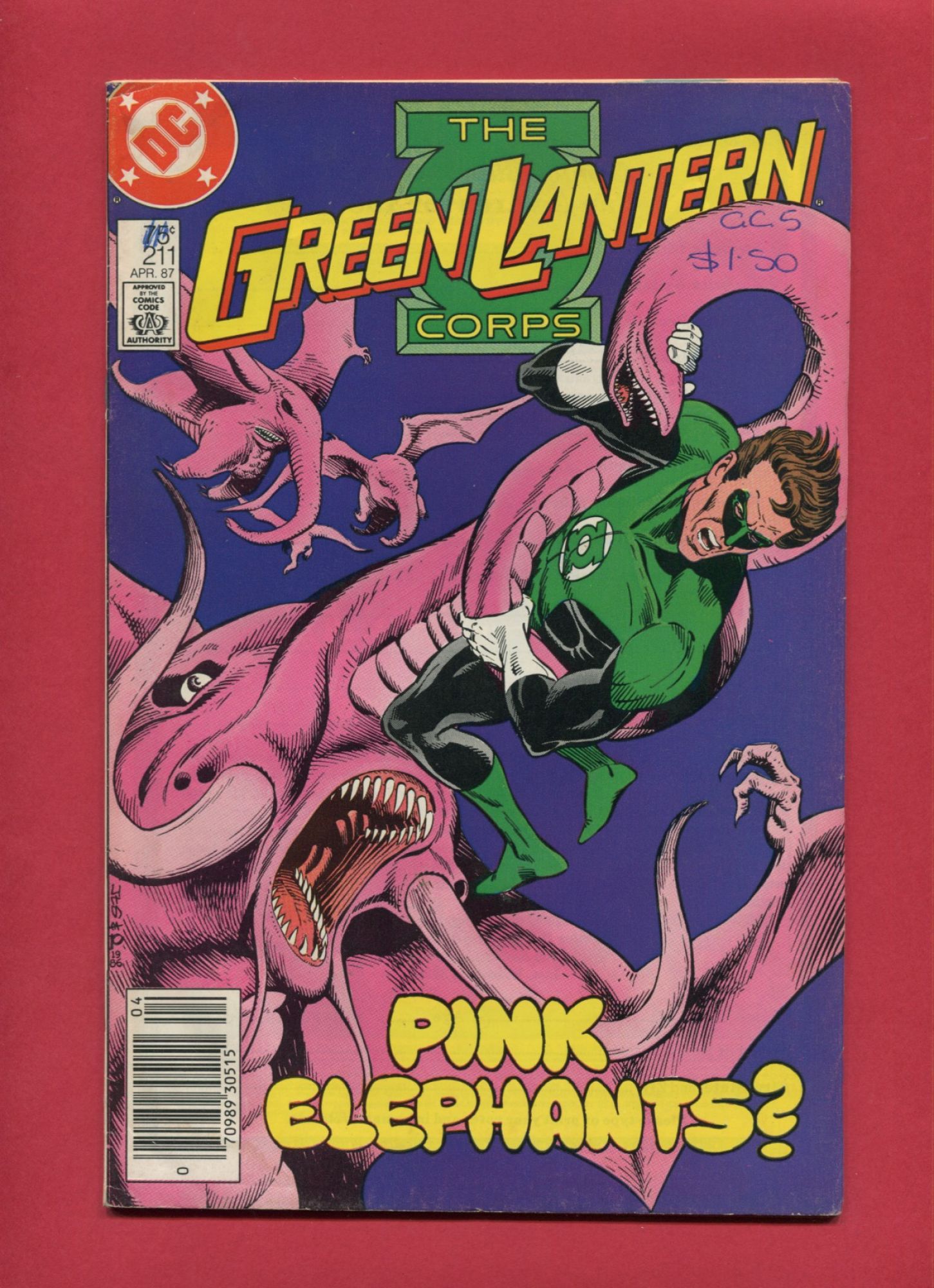 Green Lantern #211, Apr 1987, 5.5 VG/FN+