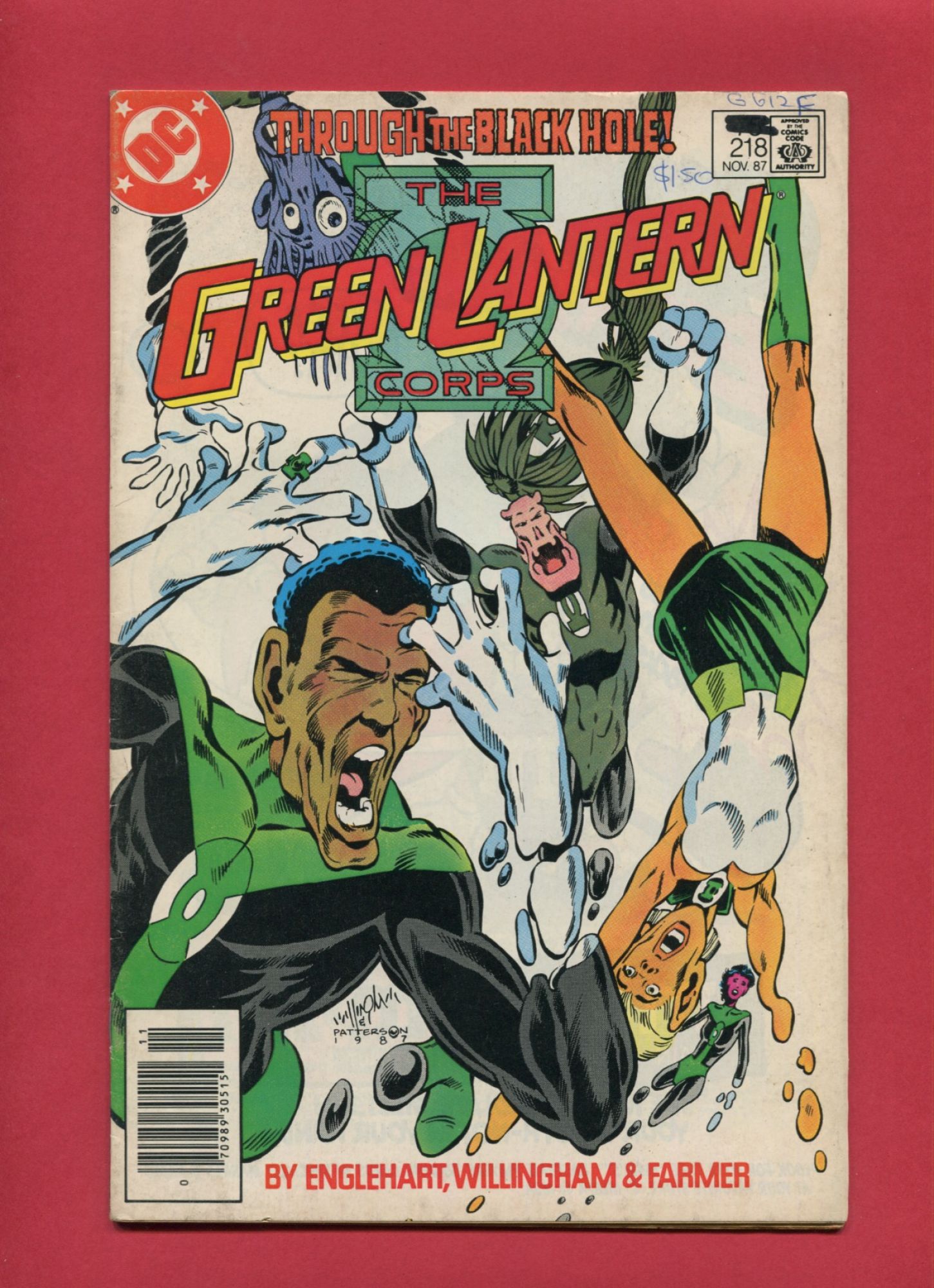 Green Lantern #218, Nov 1987, 6.0 FN