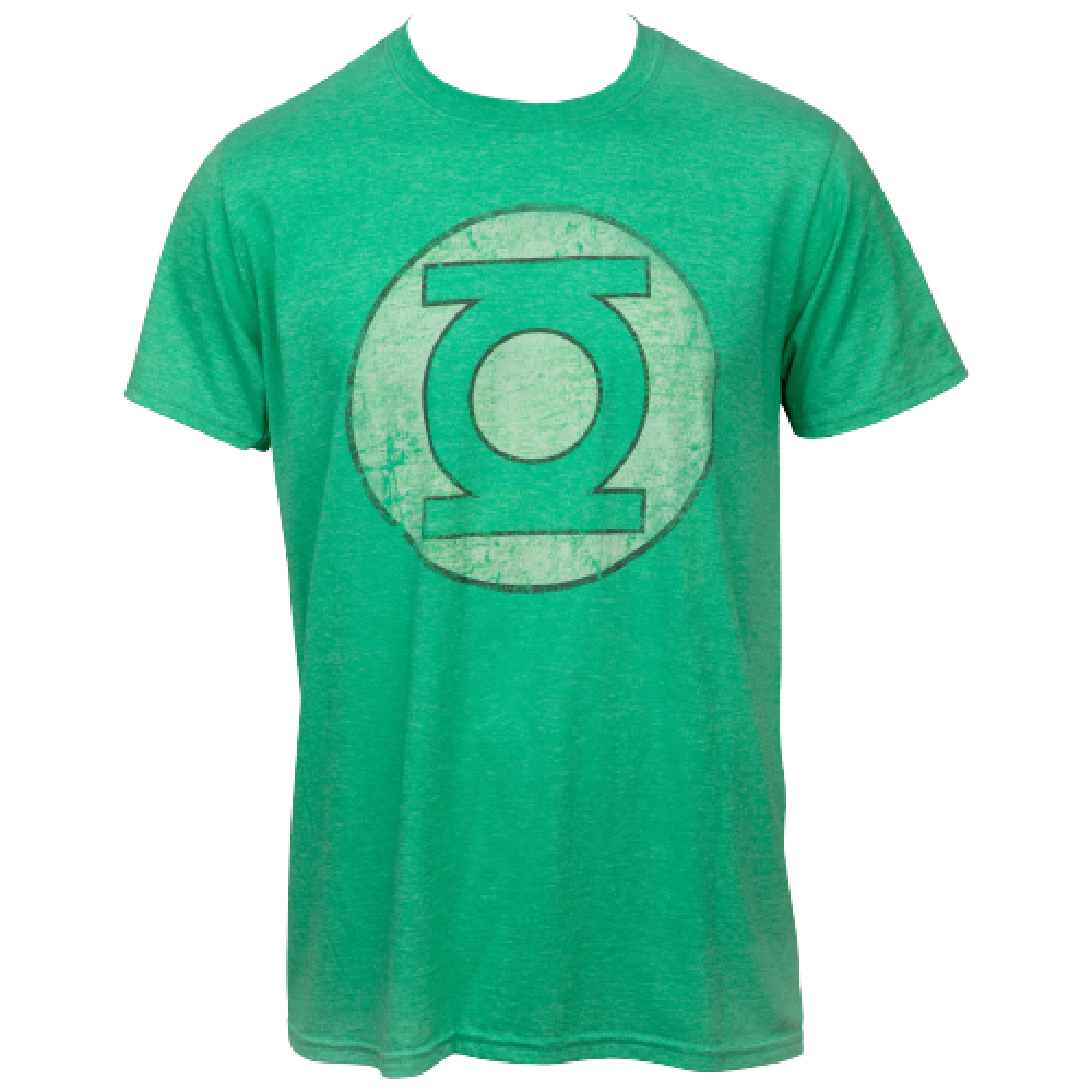 Green Lantern Symbol Distressed T-Shirt Medium 