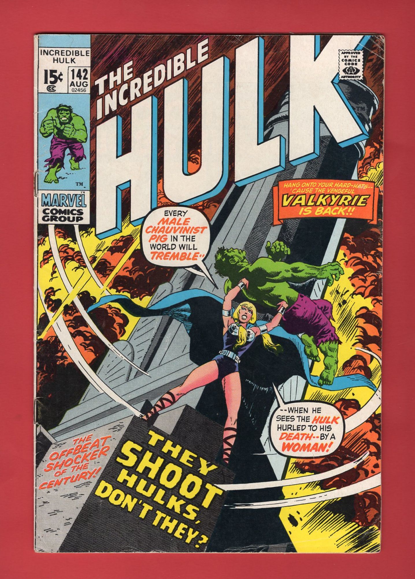 Incredible Hulk #142, Aug 1971, 4.5 VG+