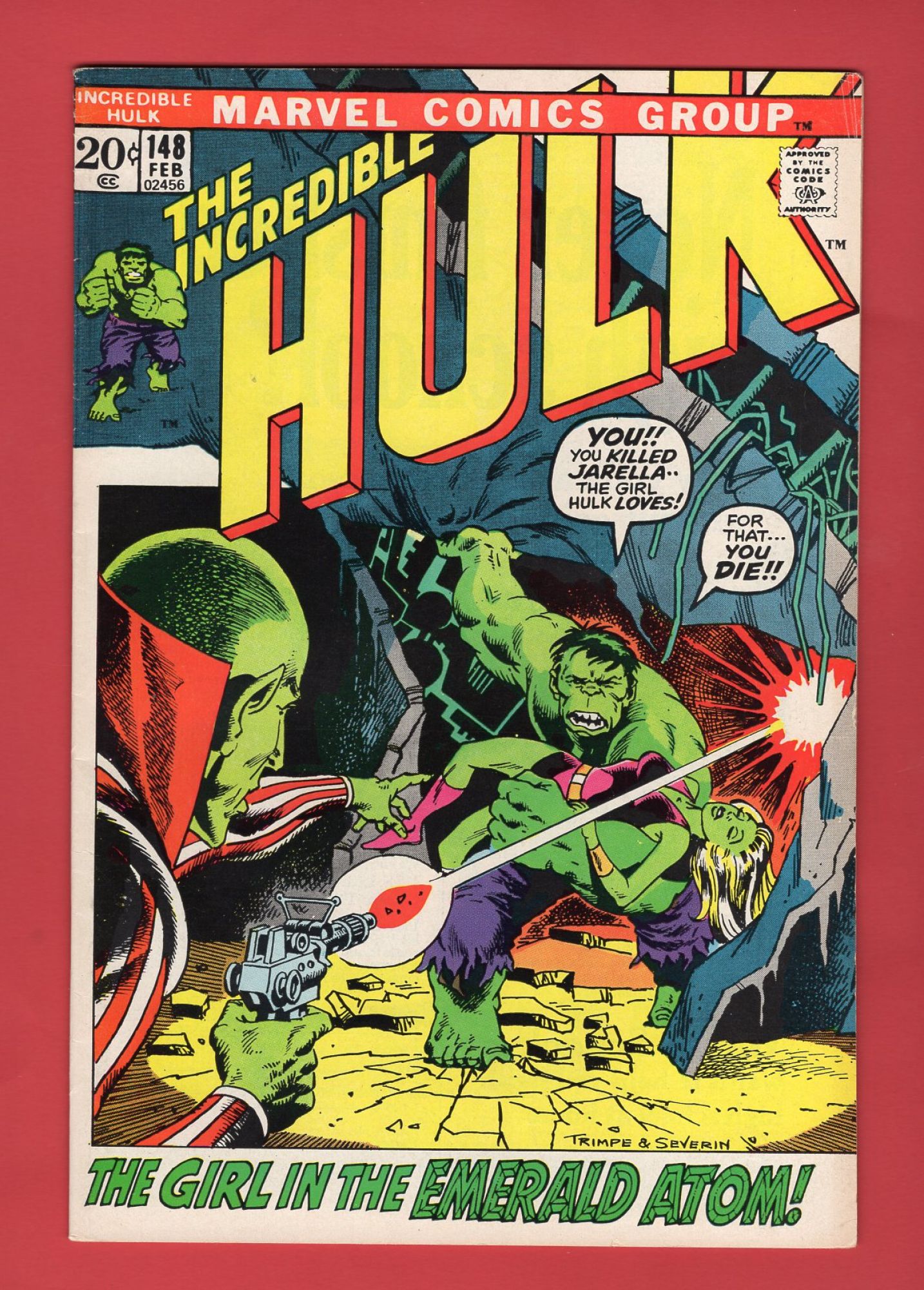Incredible Hulk #148, Feb 1972, 6.5 FN+