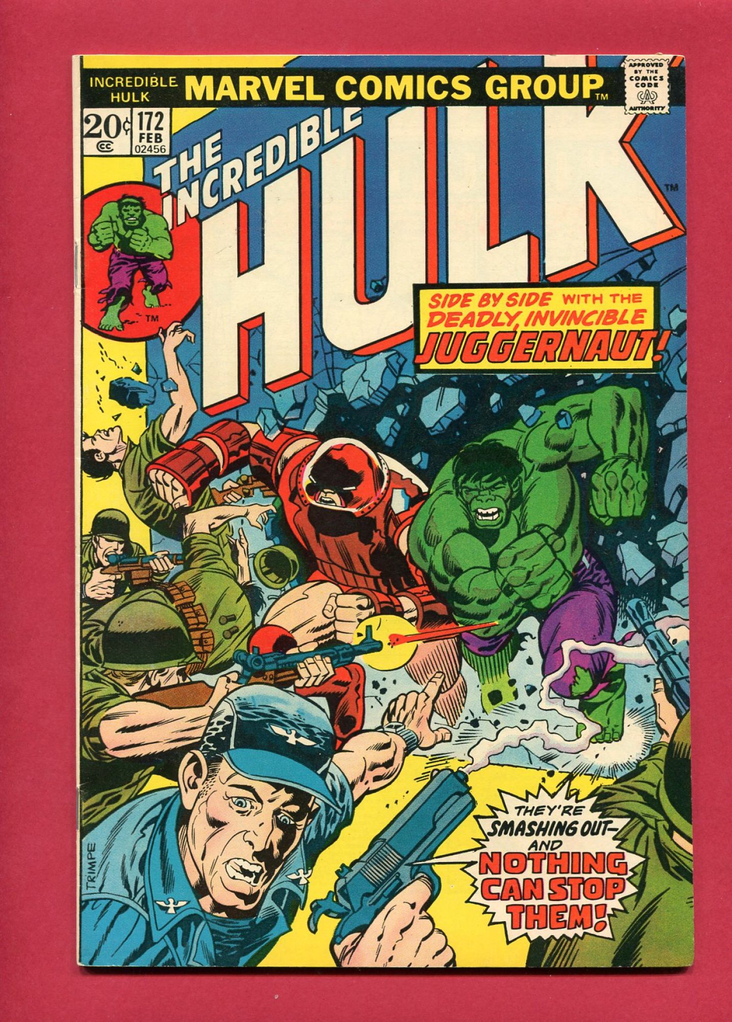 Incredible Hulk #172, Feb 1974, 8.5 VF+