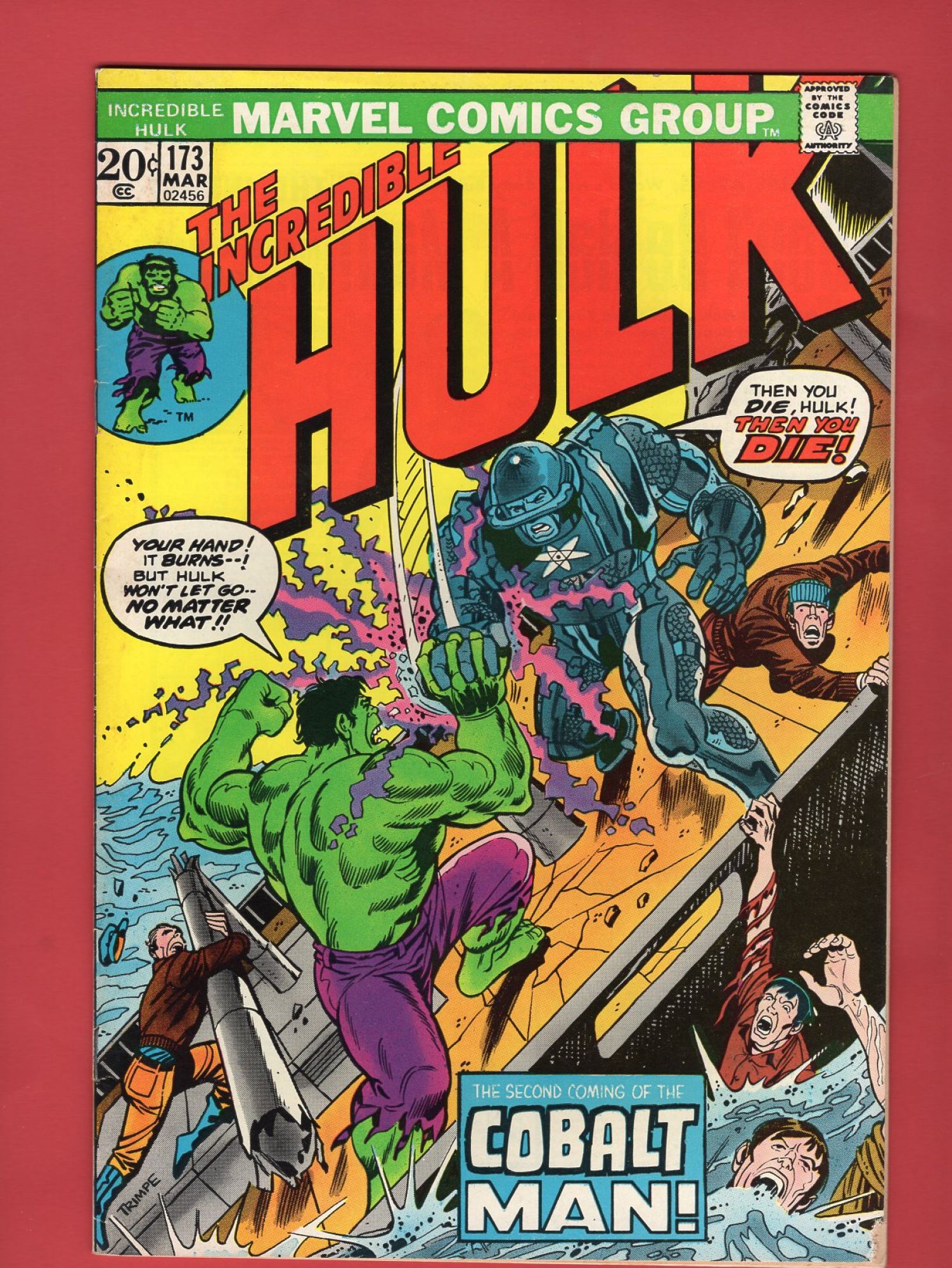 Incredible Hulk #173, Mar 1974, 5.5 FN-