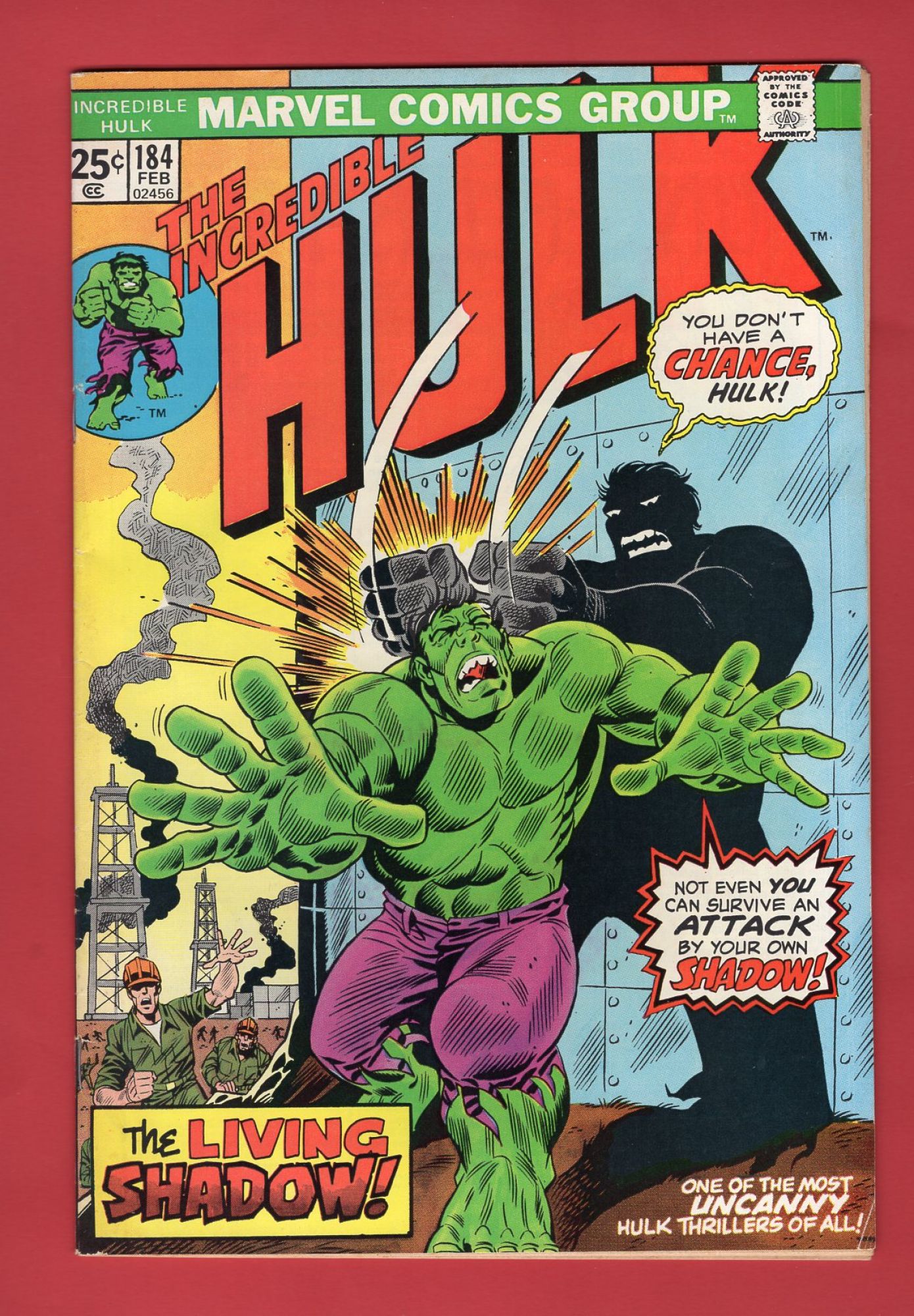 Incredible Hulk #184, Feb 1975, 6.5 FN+