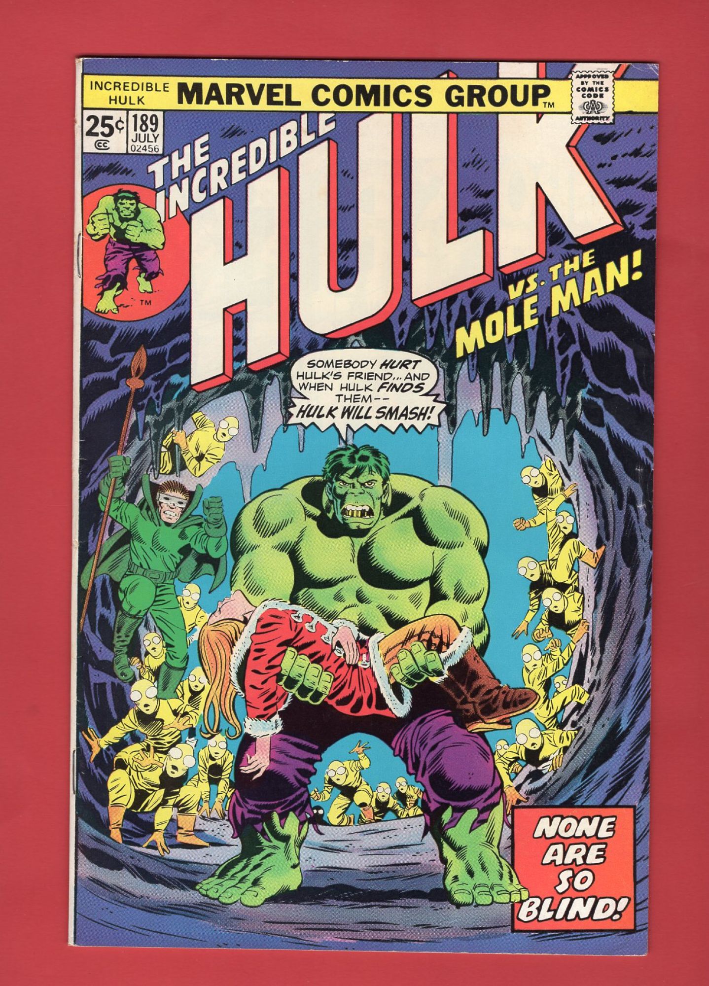 Incredible Hulk #189, Jul 1975, 7.5 VF-