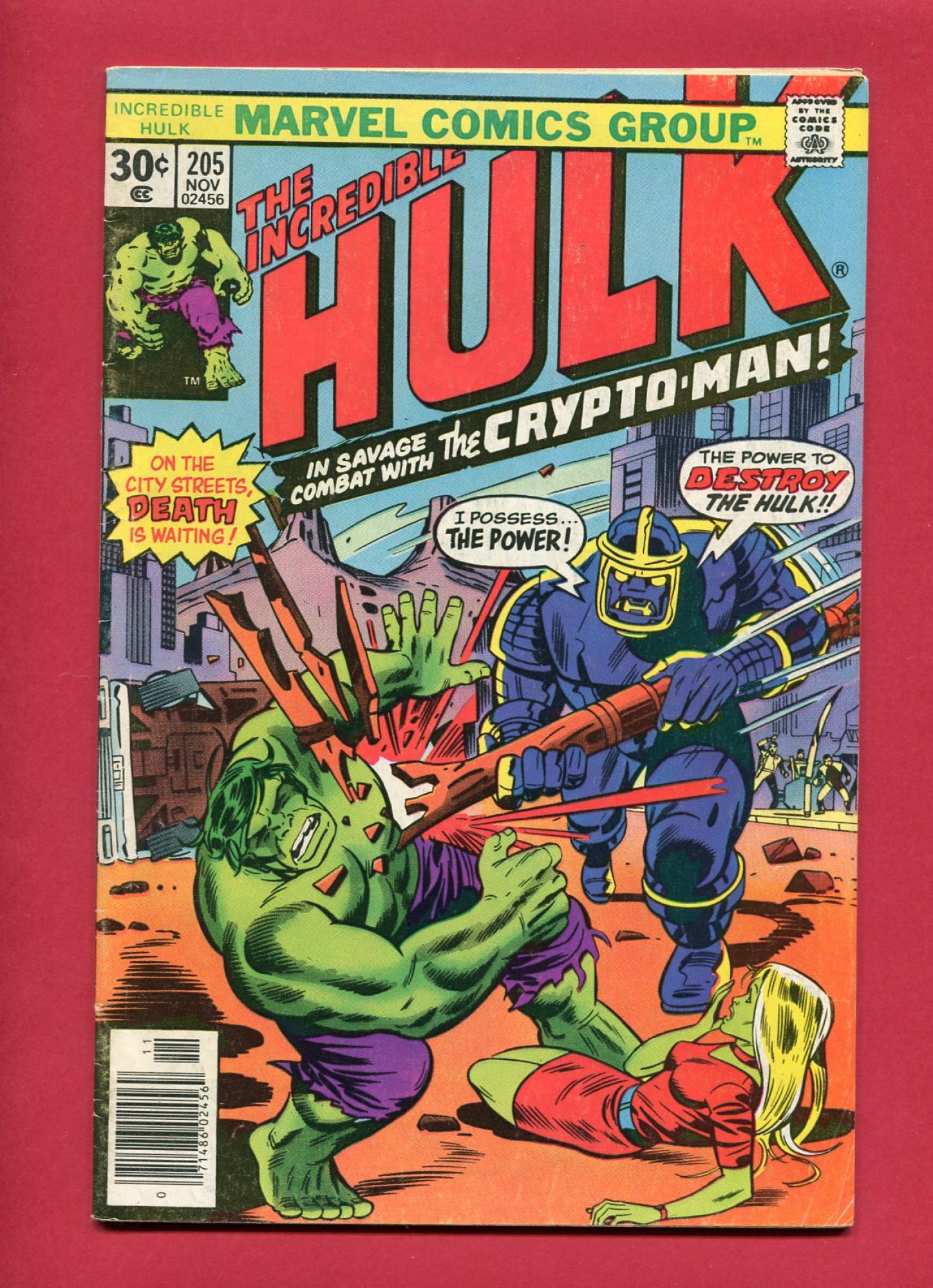Incredible Hulk #205, Nov 1976, 6.0 FN