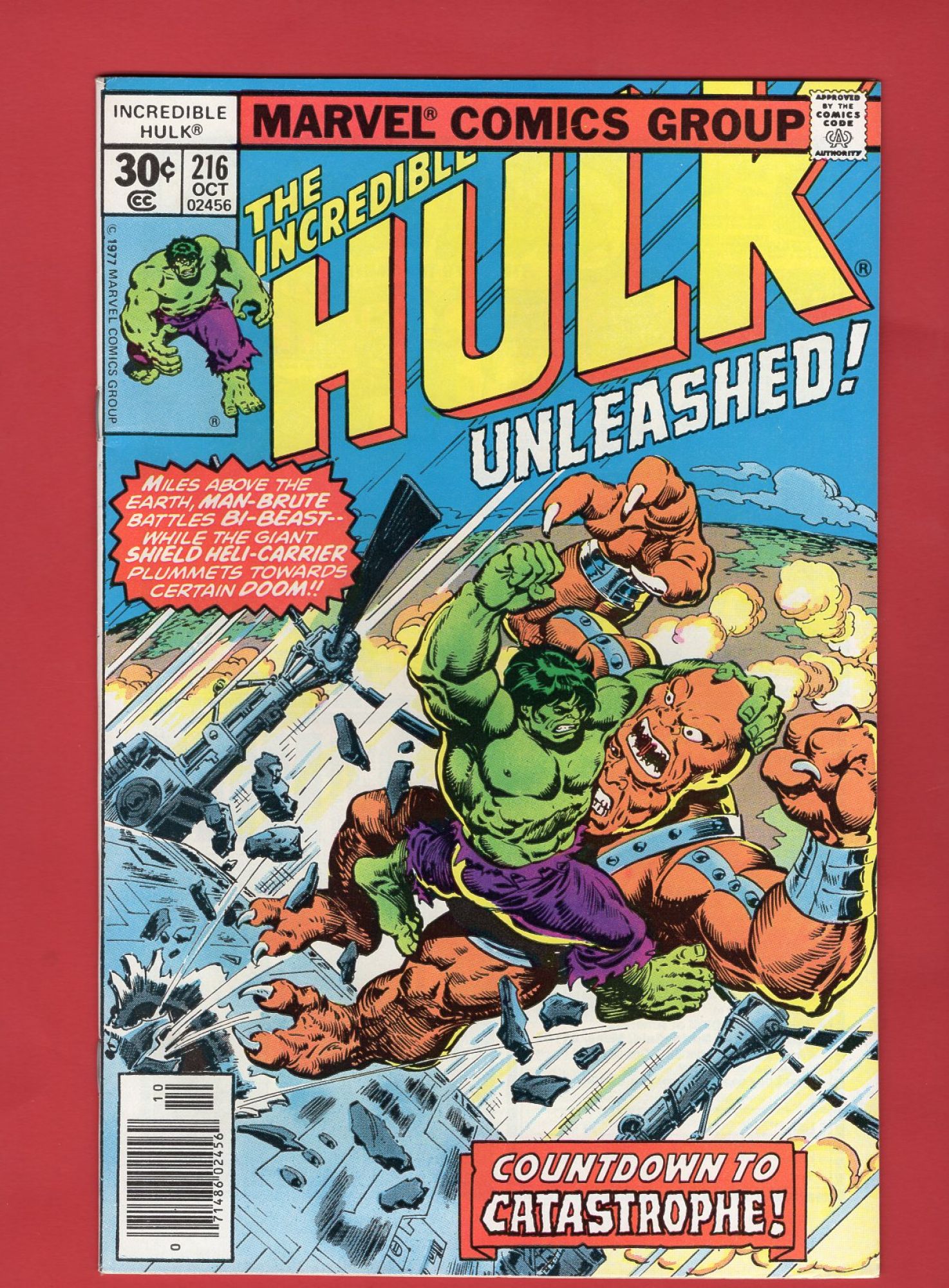 Incredible Hulk #216, Oct 1977, 8.0 VF