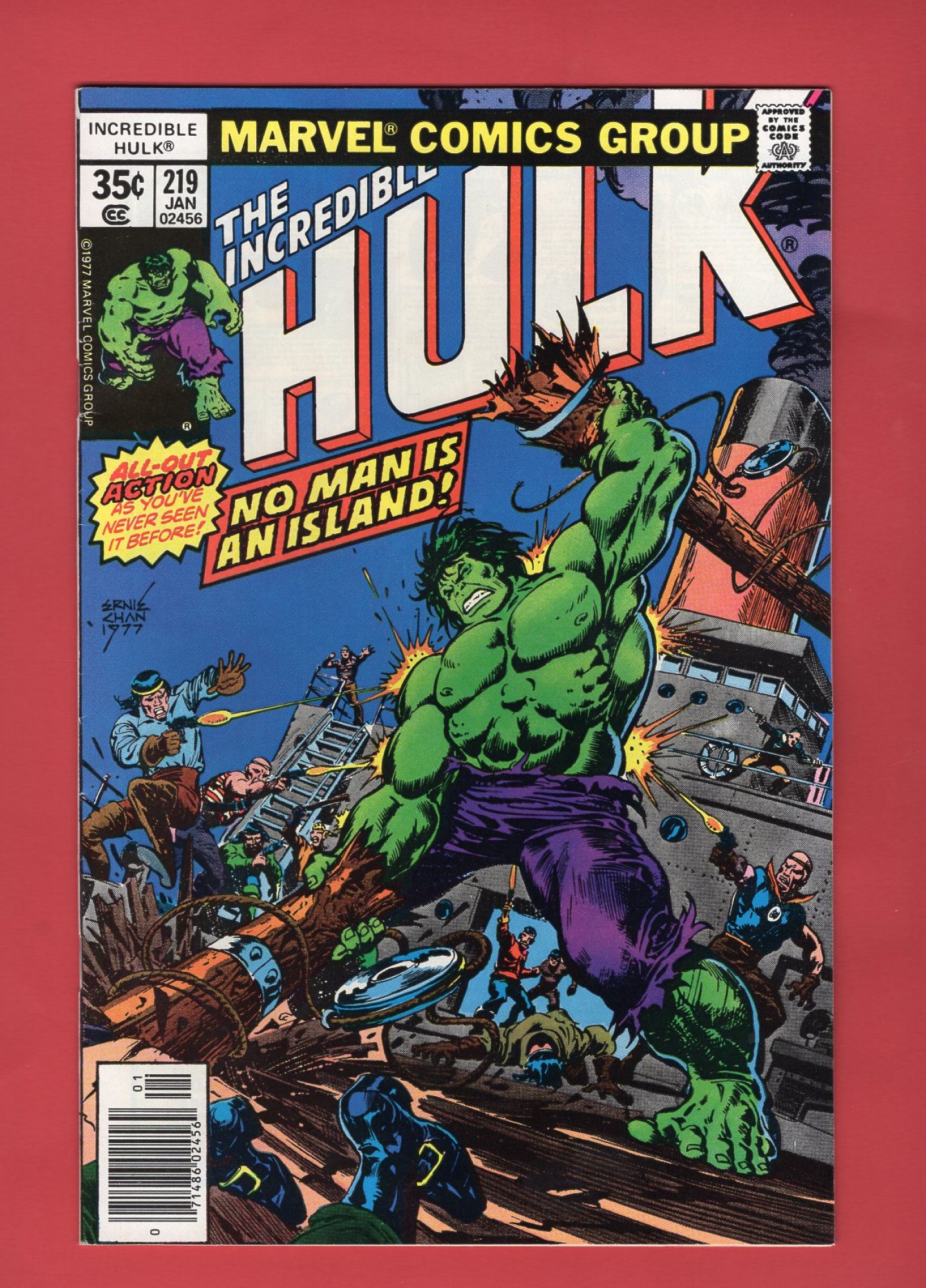 Incredible Hulk #219, Jan 1978, 7.5 VF-