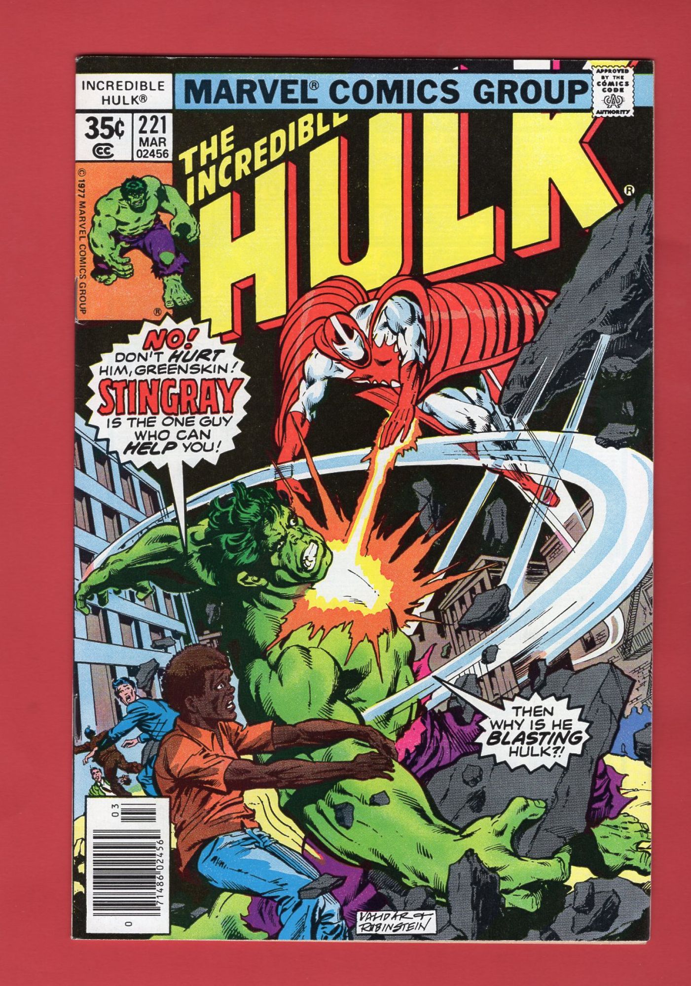 Incredible Hulk #221, Mar 1978, 8.0 VF